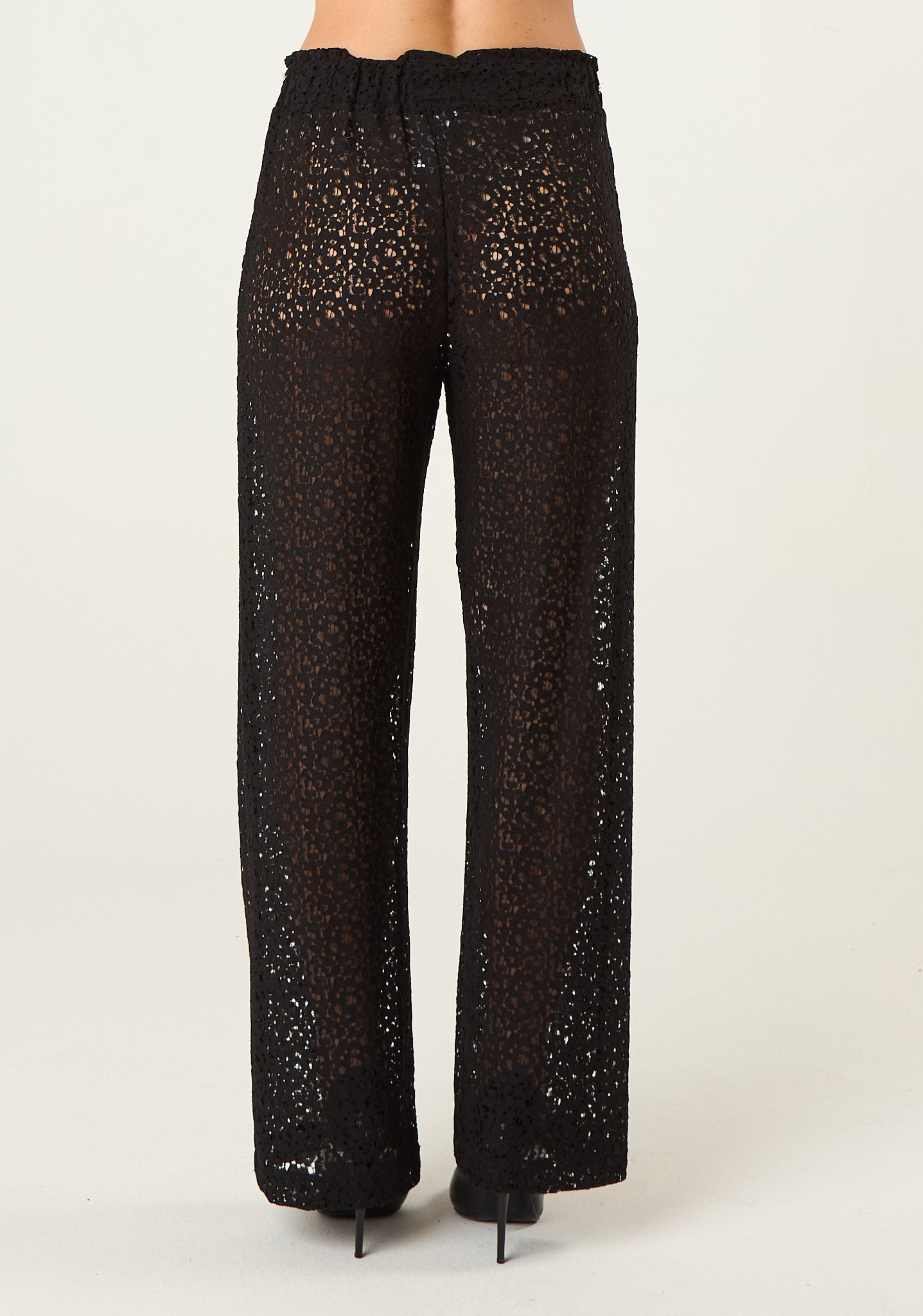 Pantalone in pizzo elastico