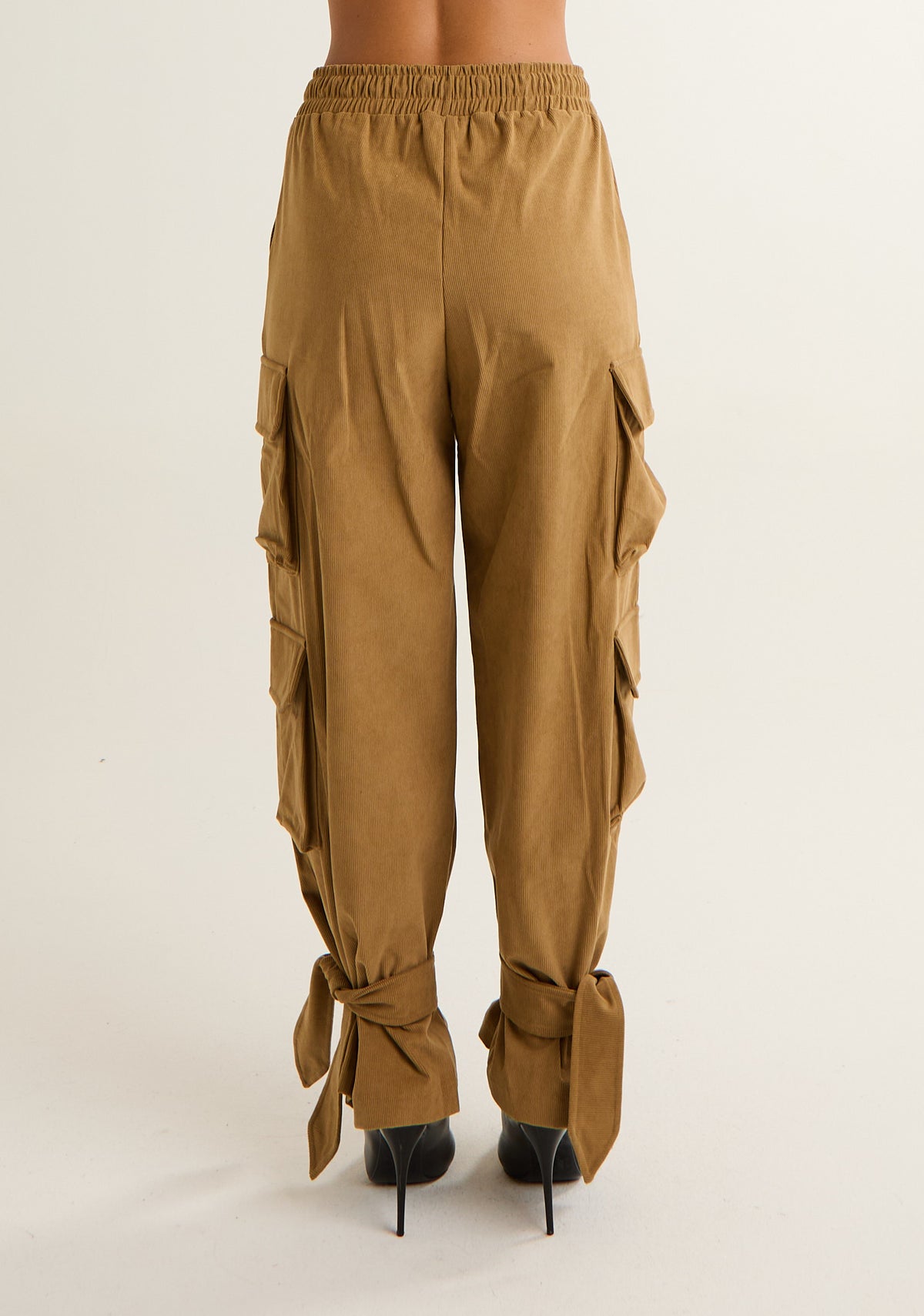 Pantalone cargo in velluto