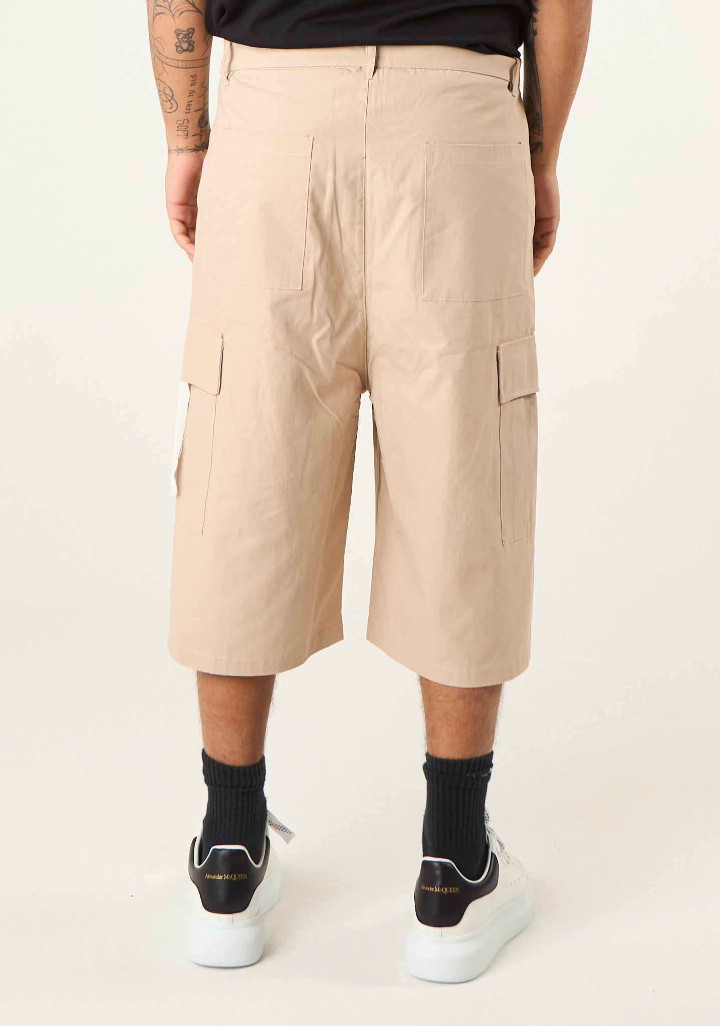 Bermuda pinocchietto in gabardina