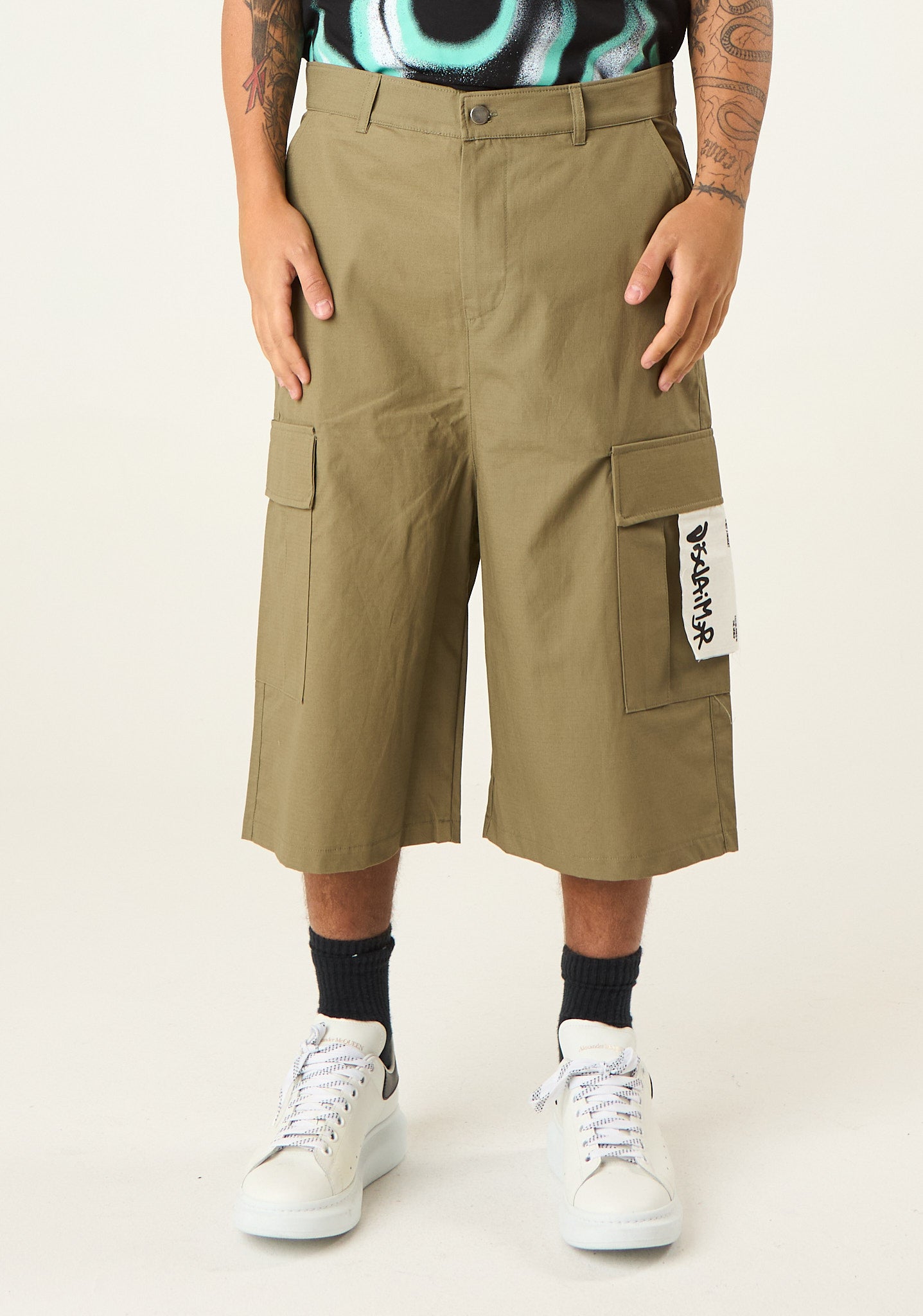 Bermuda pinocchietto in gabardina