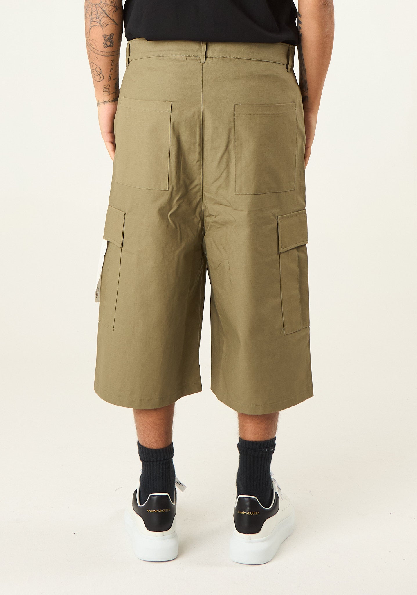 Bermuda pinocchietto in gabardina