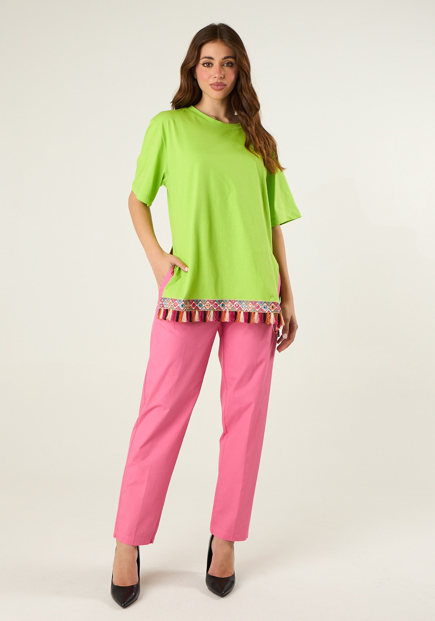 Pantalone in popeline