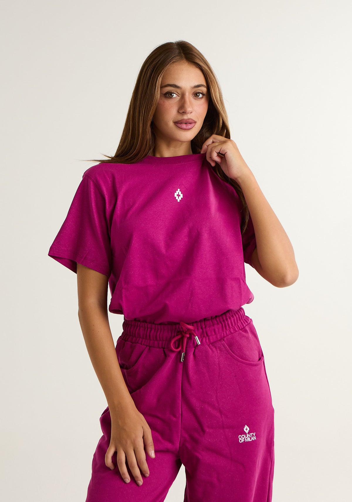 T-shirt con stampa logo piccola