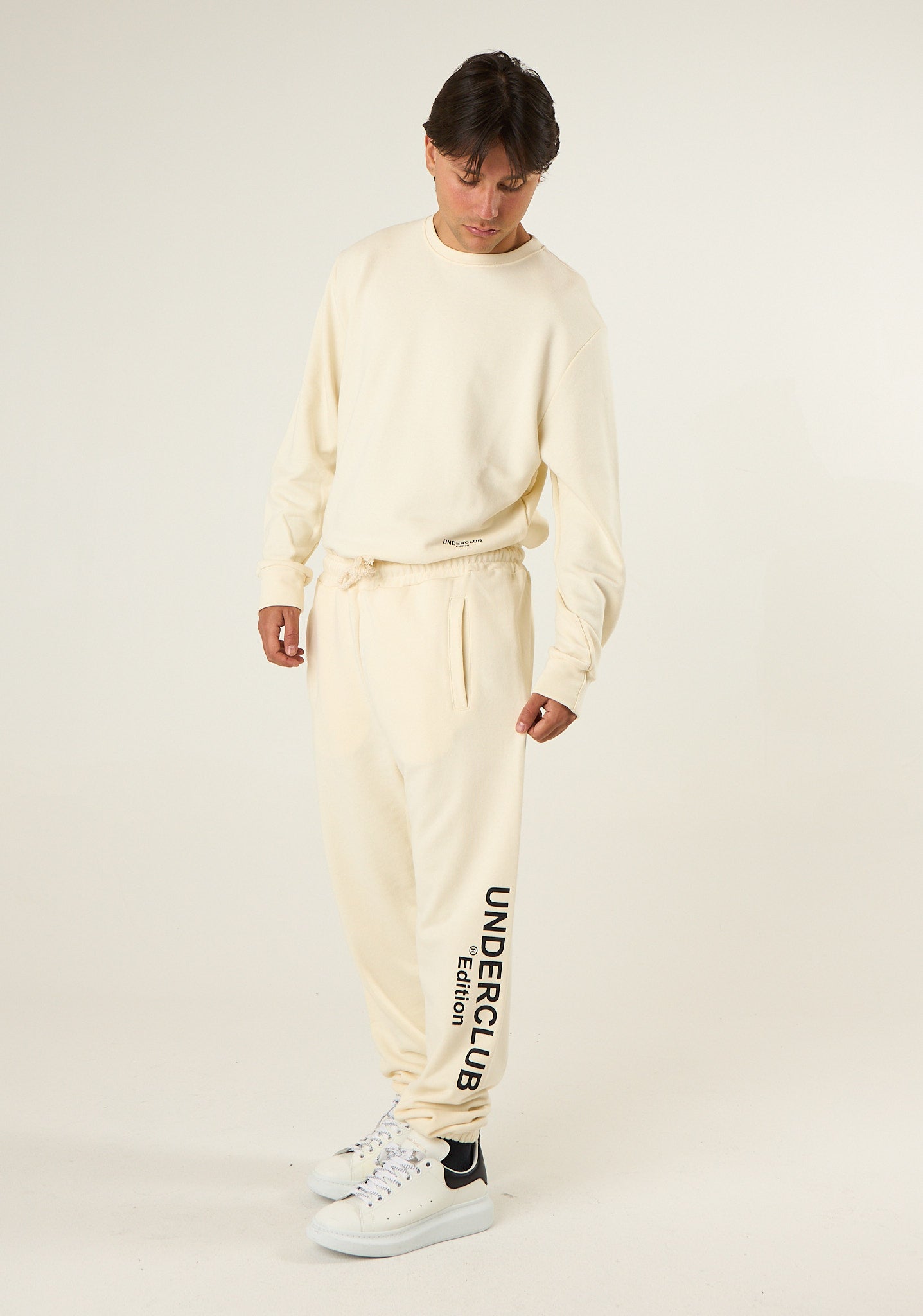 Pantalone tuta con stampa laterale