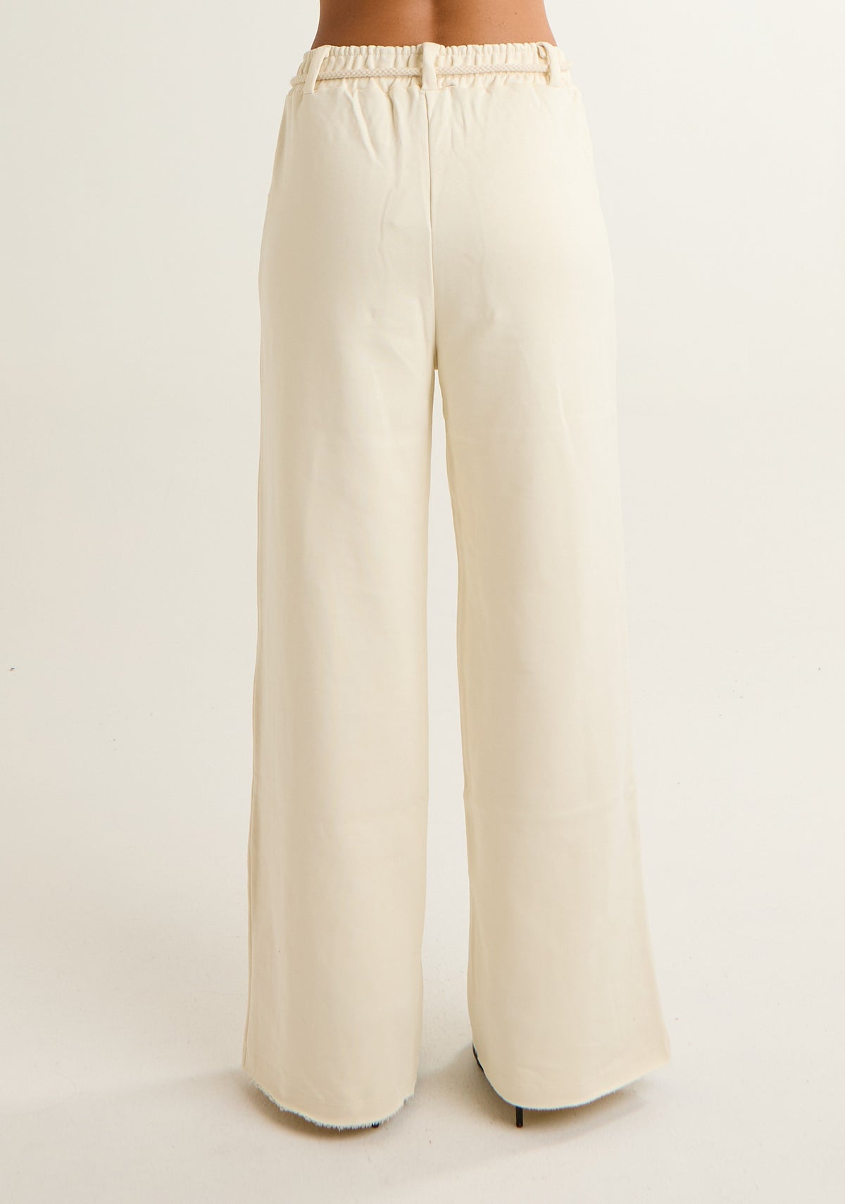 Pantalone palazzo in felpa
