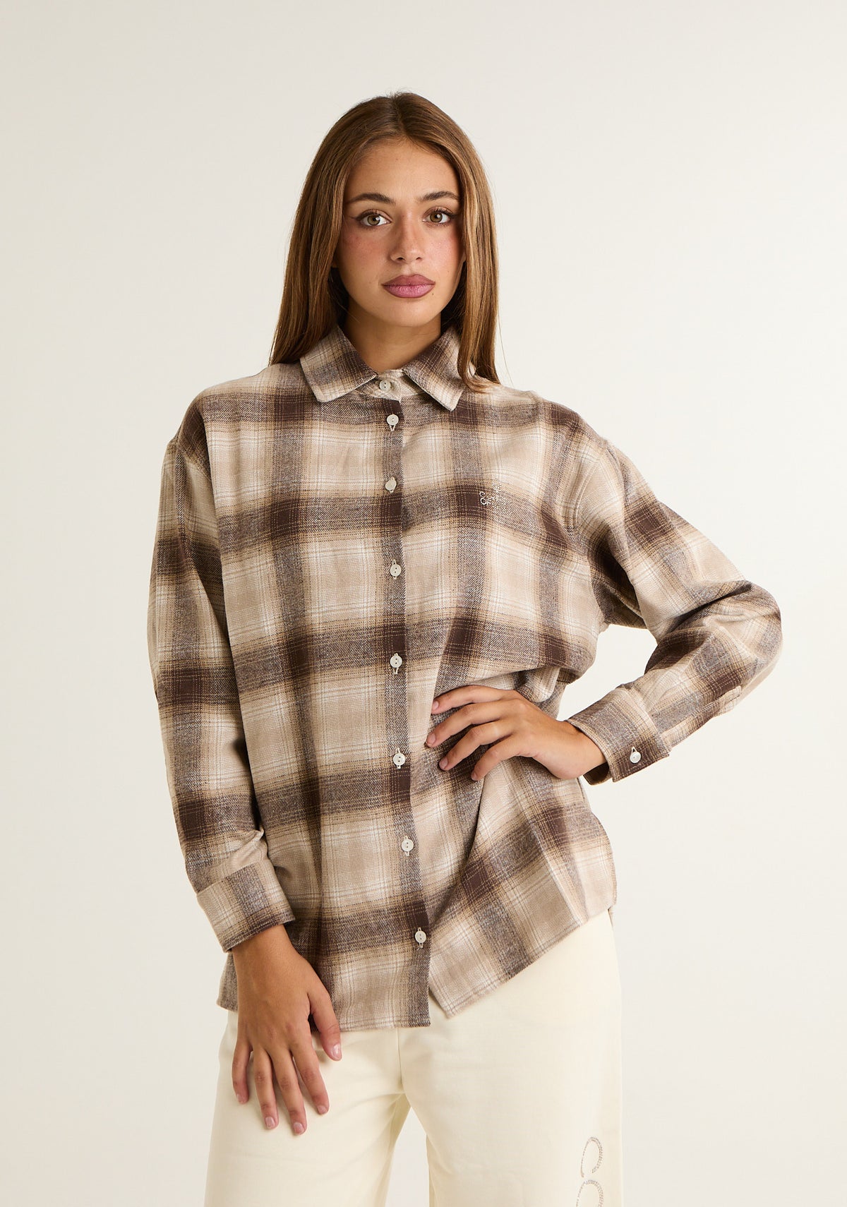 Camicia over in flanella