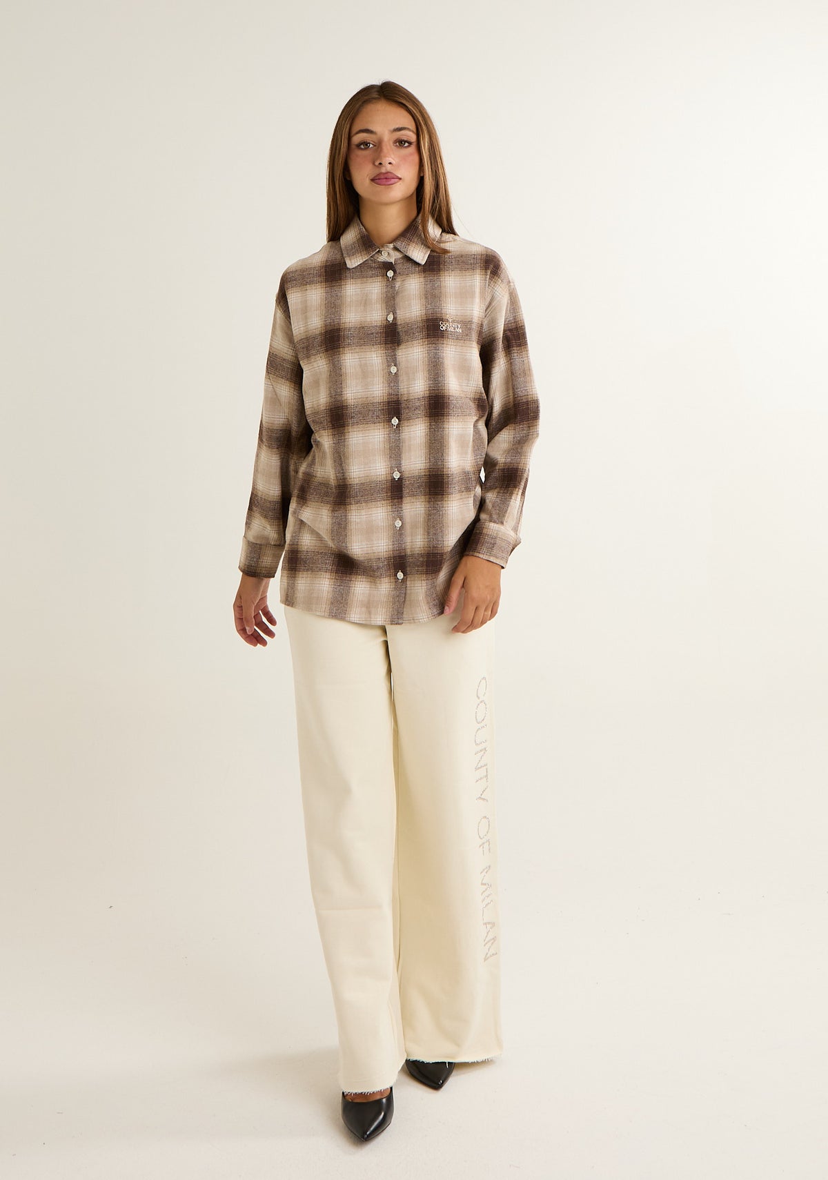 Camicia over in flanella