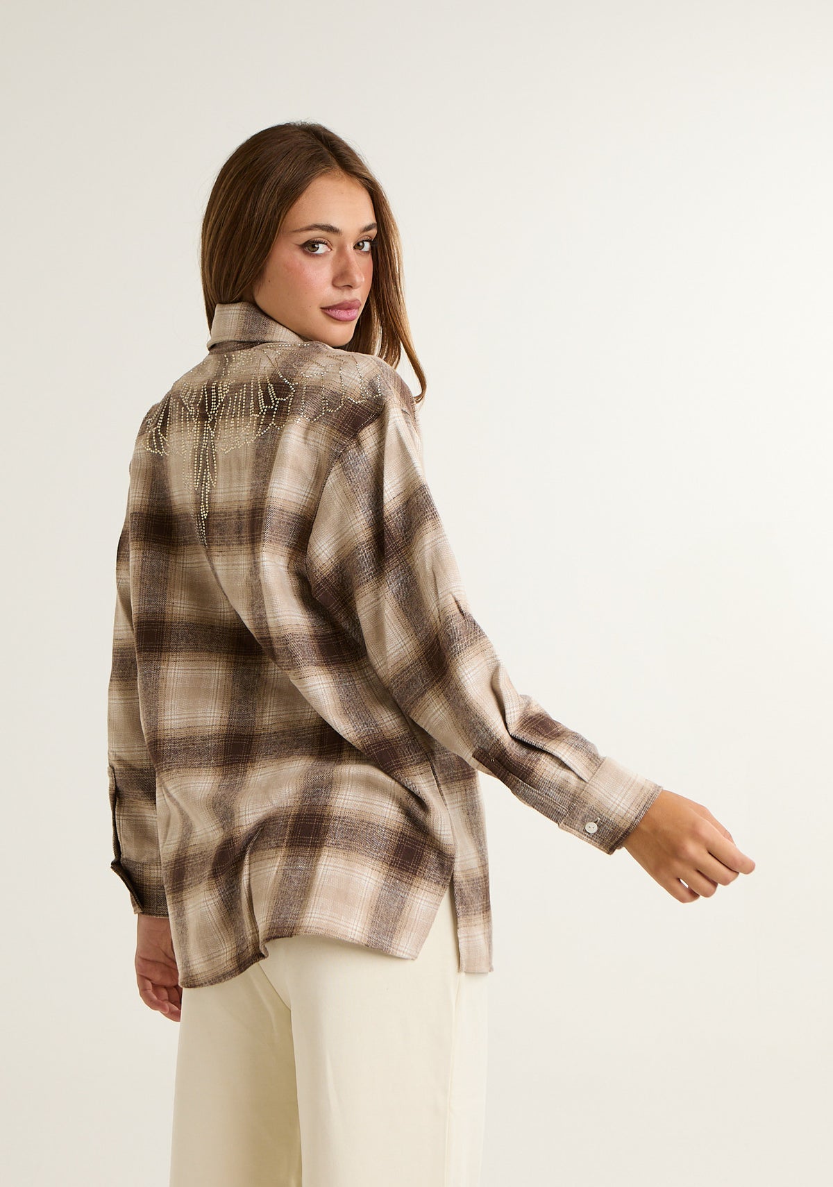 Camicia over in flanella