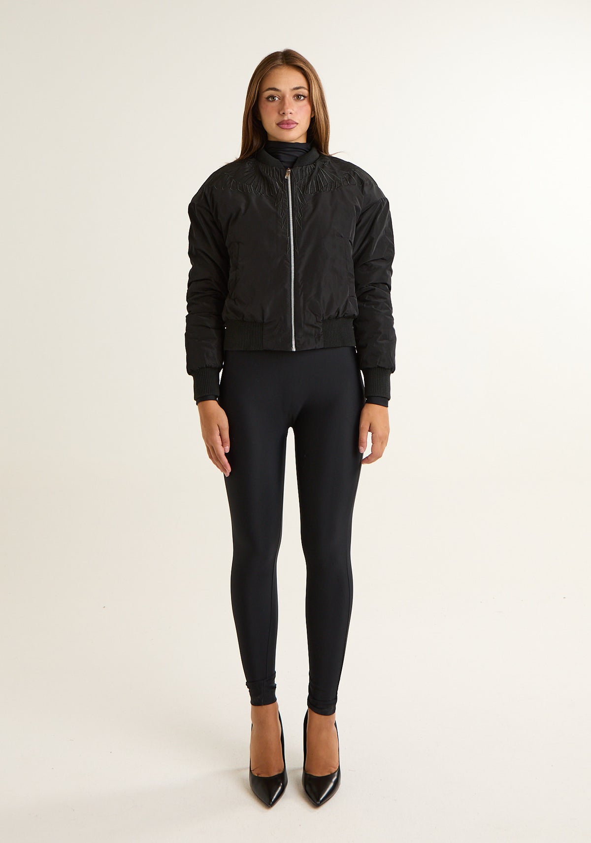 Bomber con ricamo logato