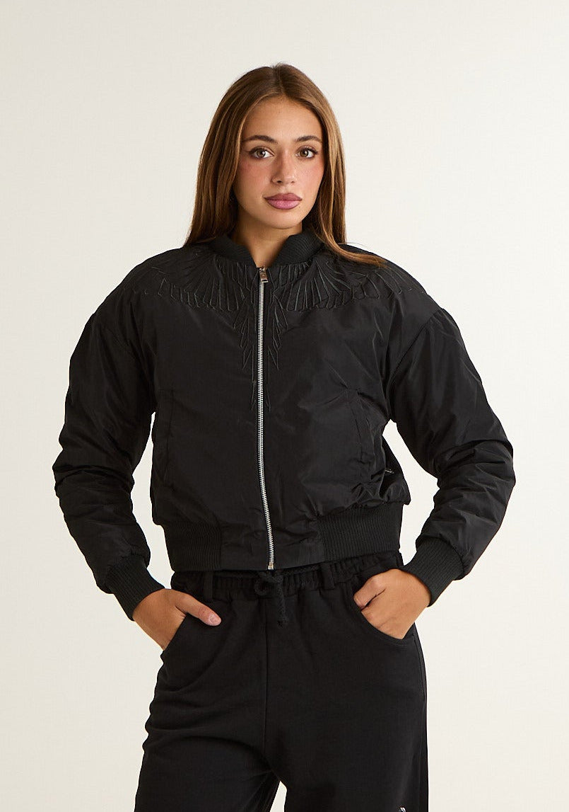Bomber con ricamo logato