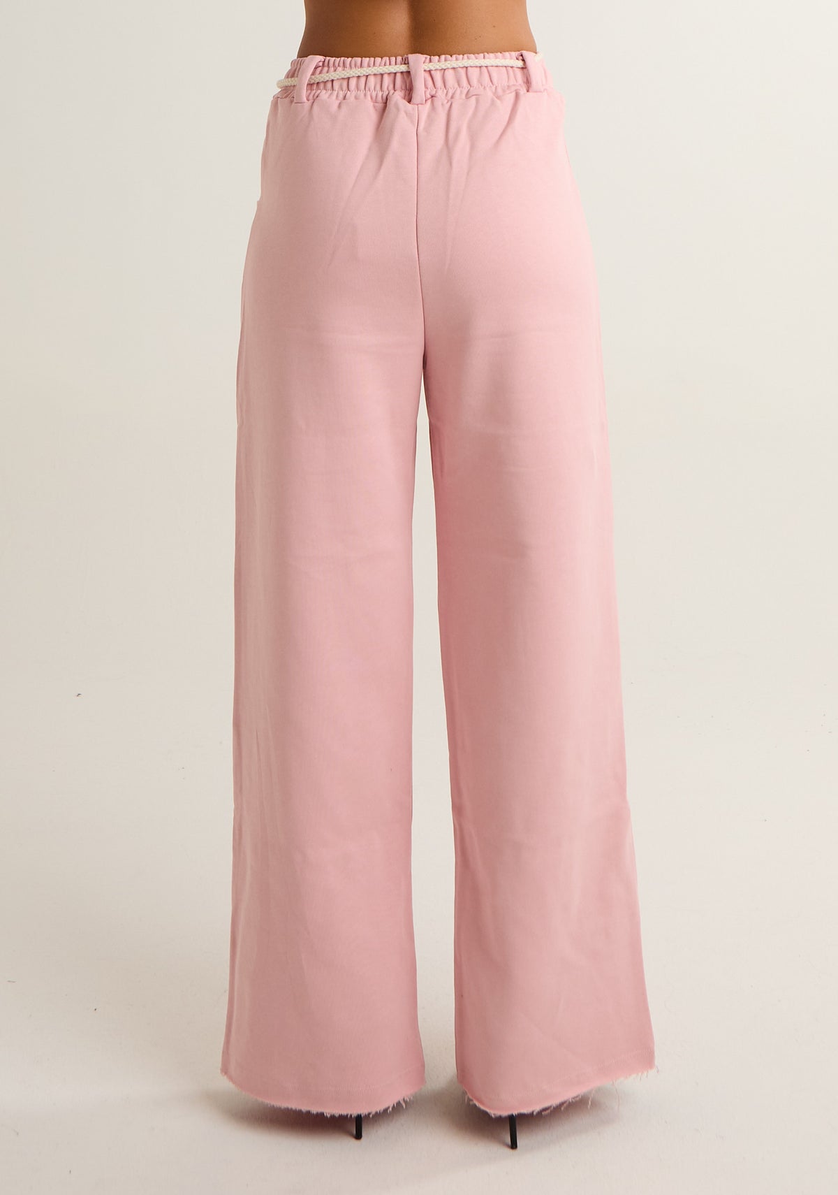 Pantalone palazzo in felpa