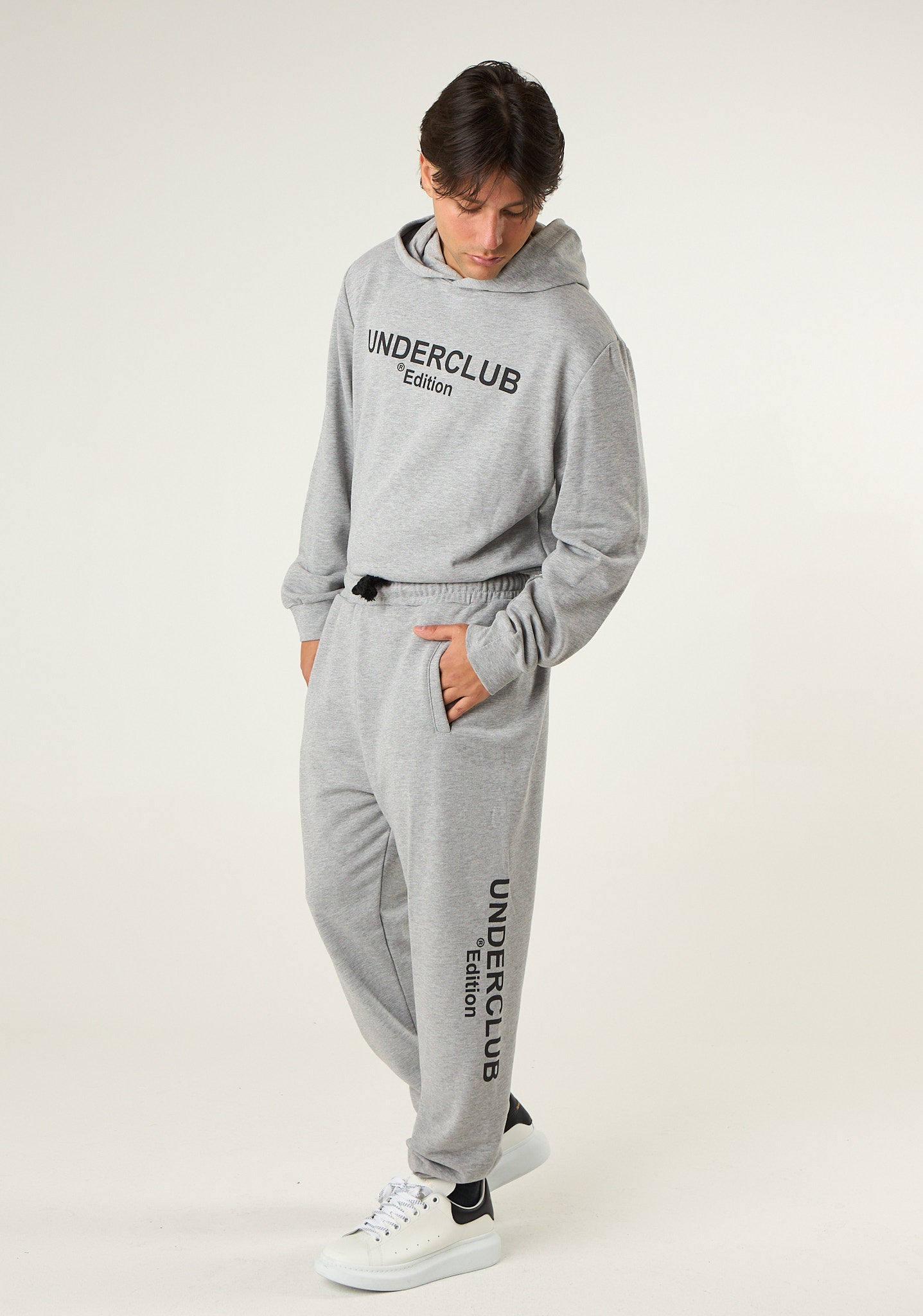 Pantalone tuta con stampa laterale