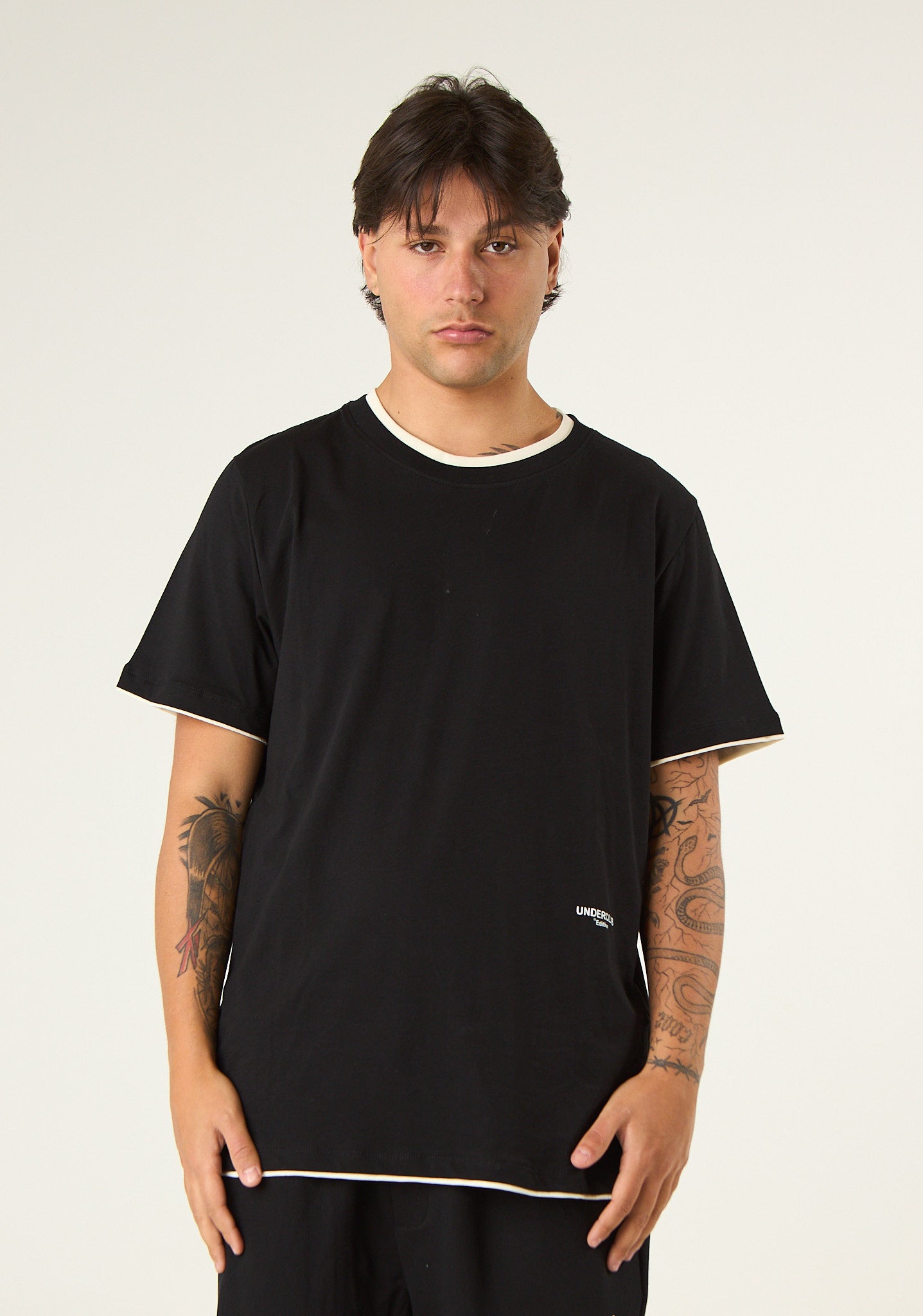T-shirt in look doppiato