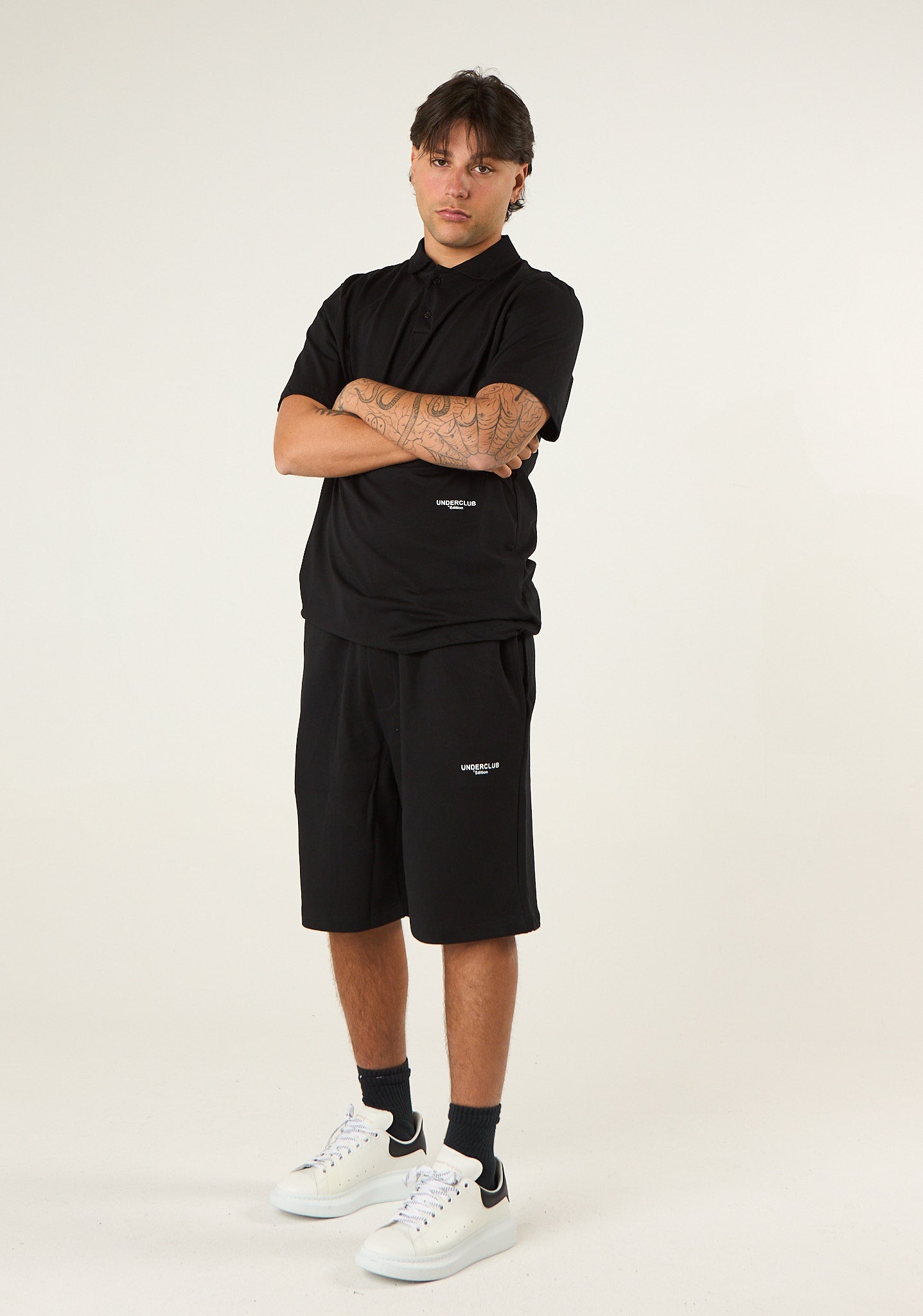 Polo in cotone con stampa