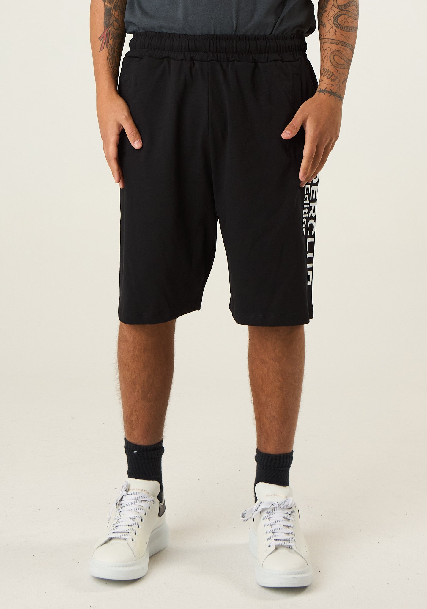 Bermuda con stampa laterale