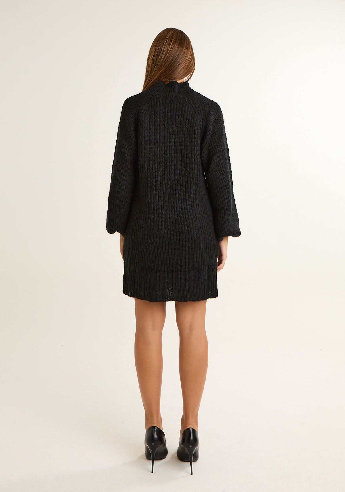 Abito in misto mohair con ampie maniche