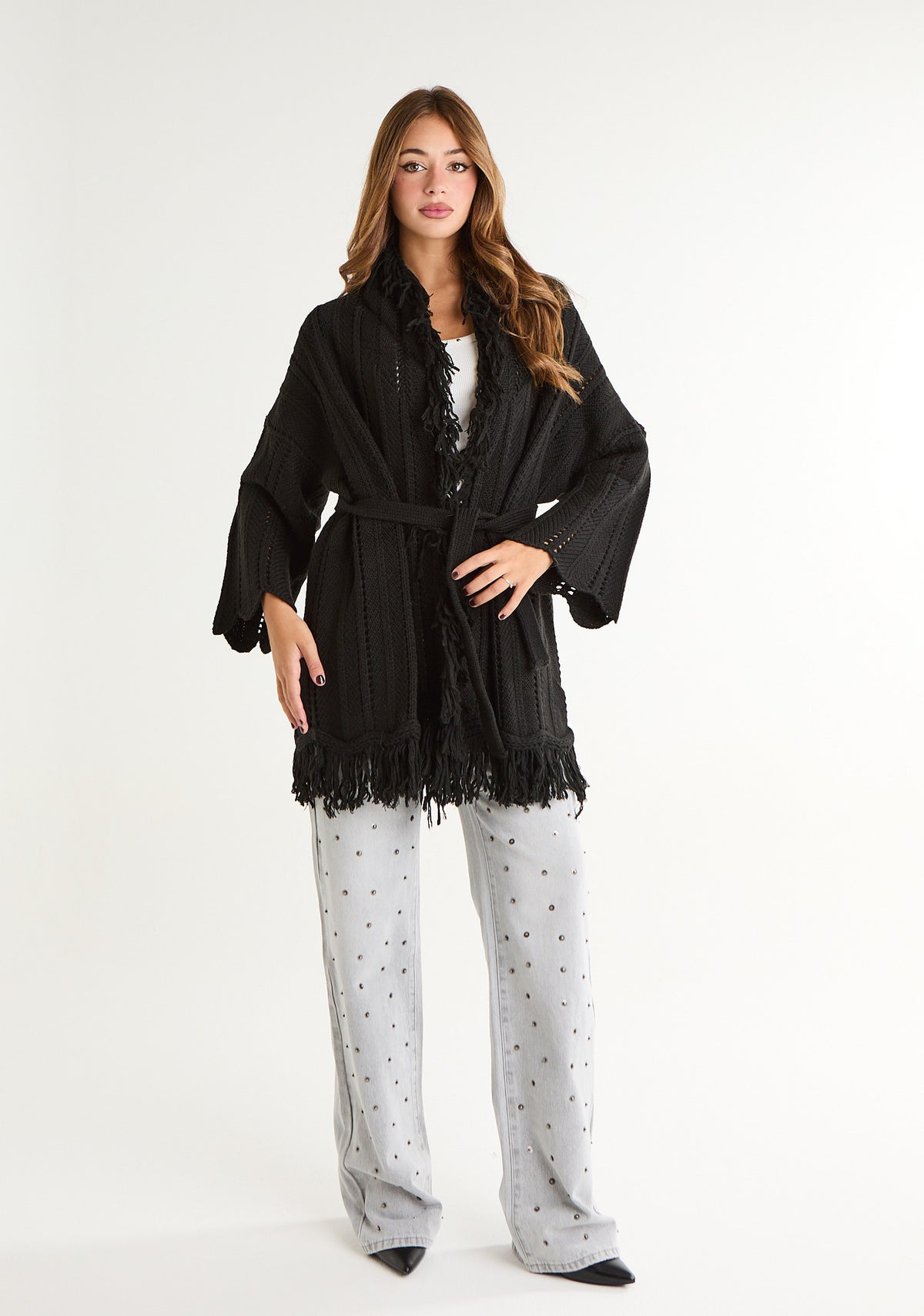 Jeans Aurora con borchie