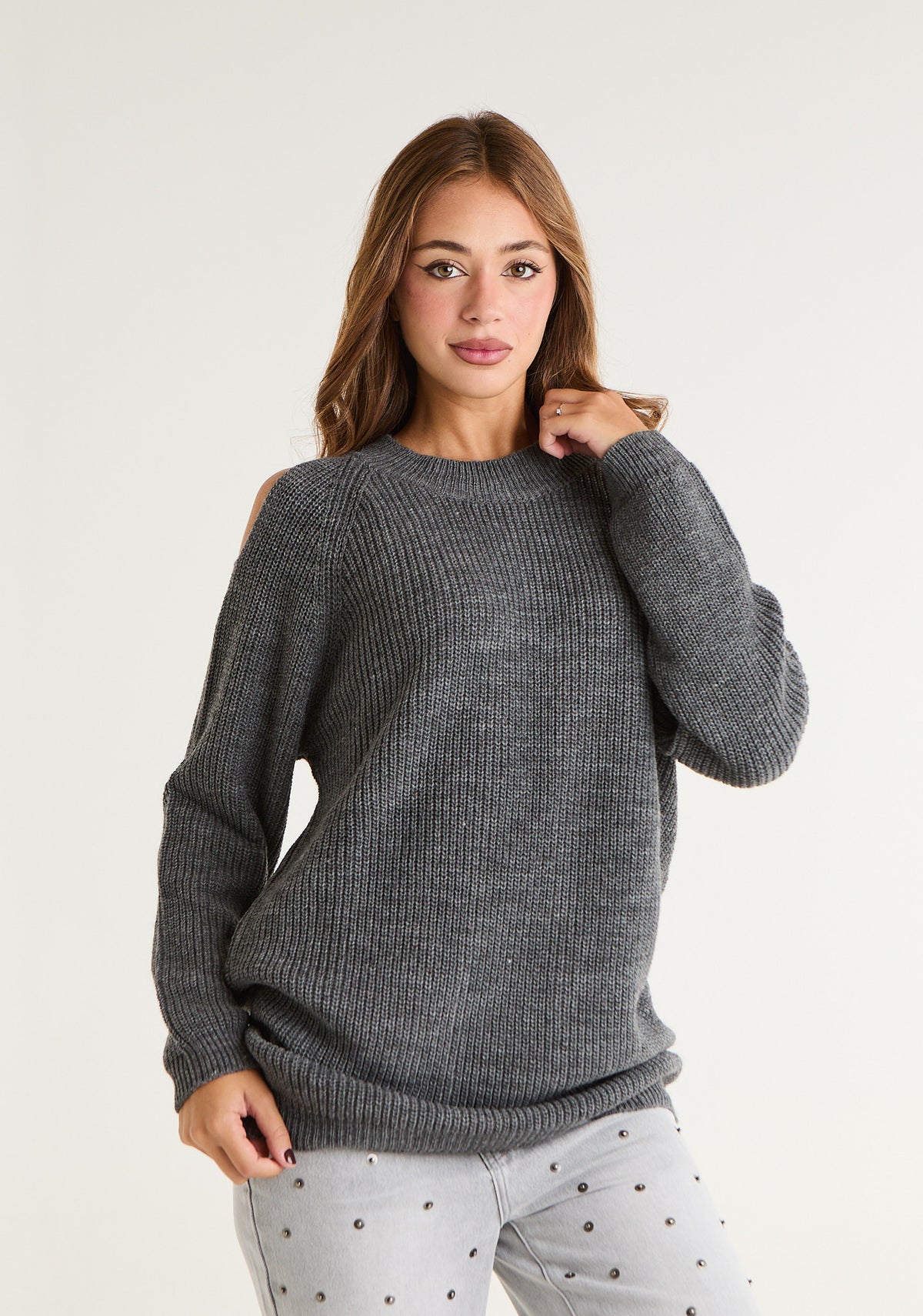Maglia lunga con omeri scoperti