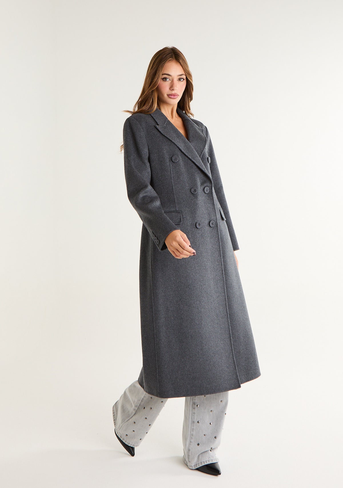 Cappotto lungo doppiopetto