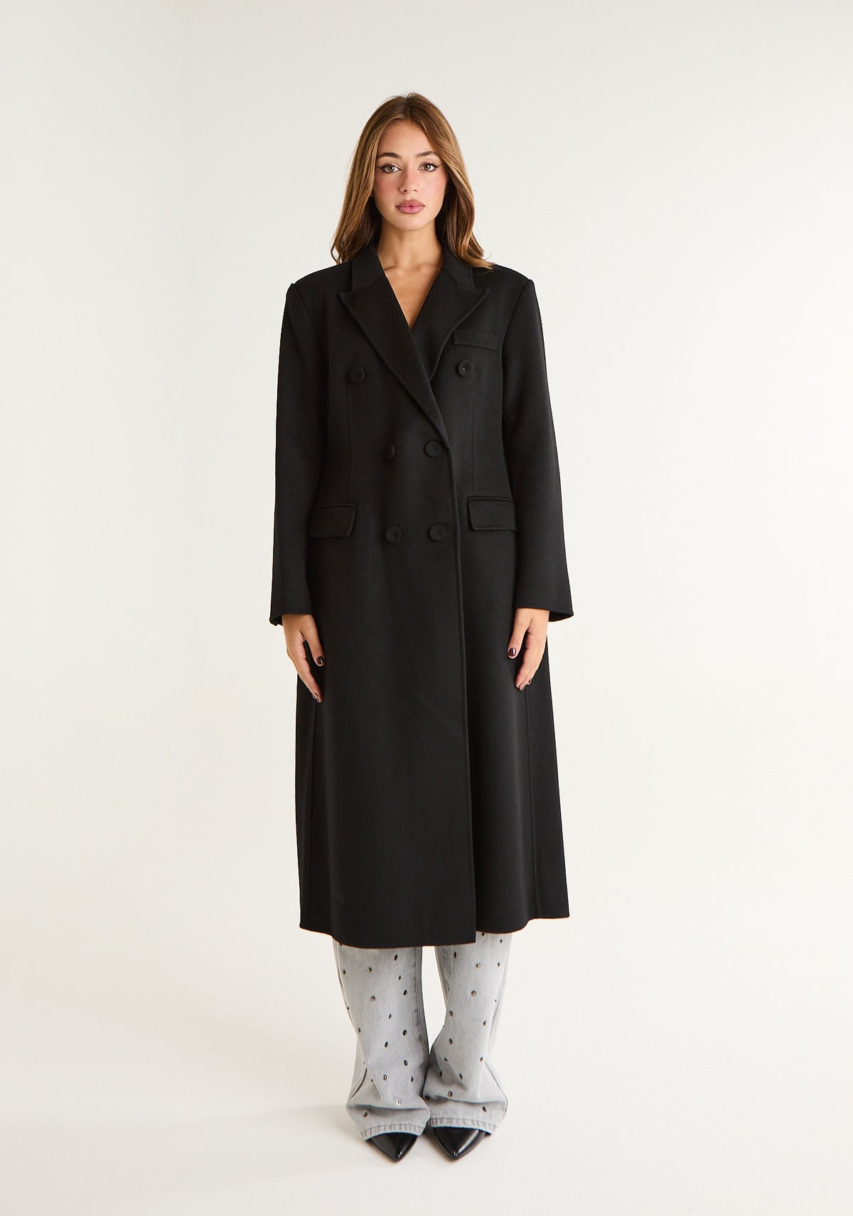 Cappotto lungo doppiopetto