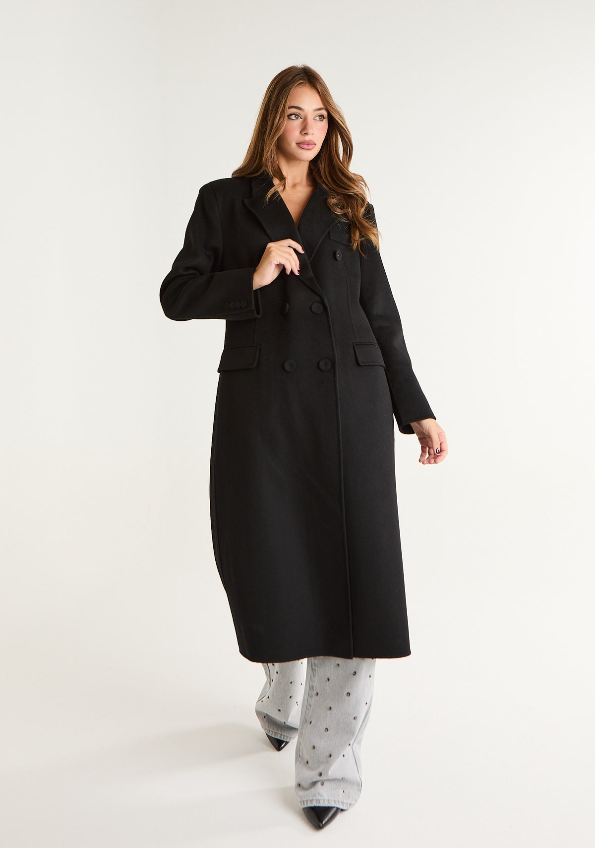 Cappotto lungo doppiopetto