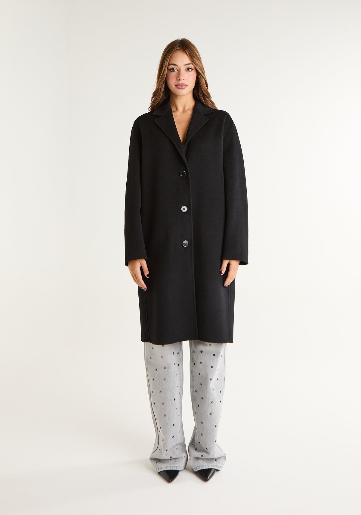 Cappotto midi in panno