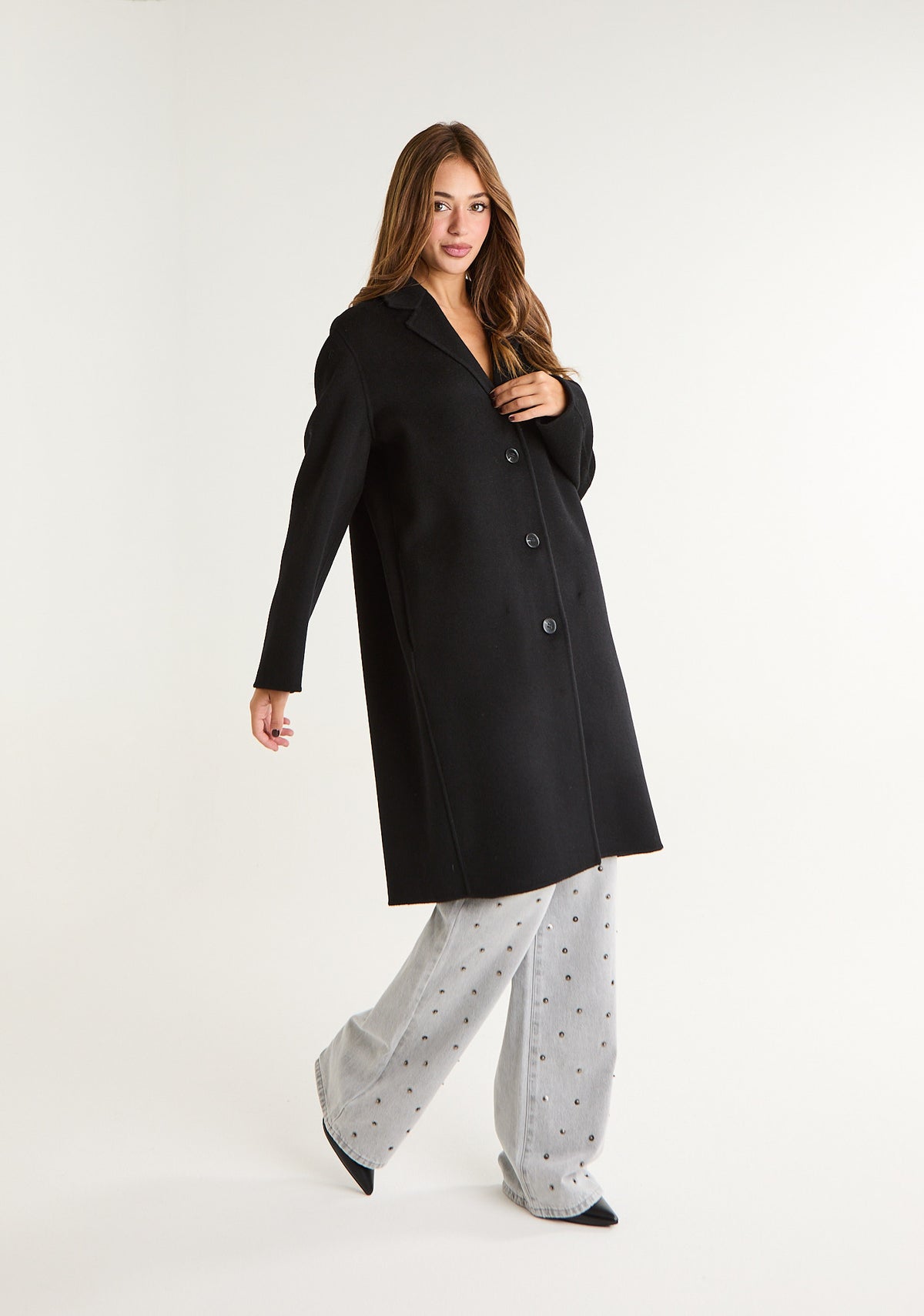 Cappotto midi in panno