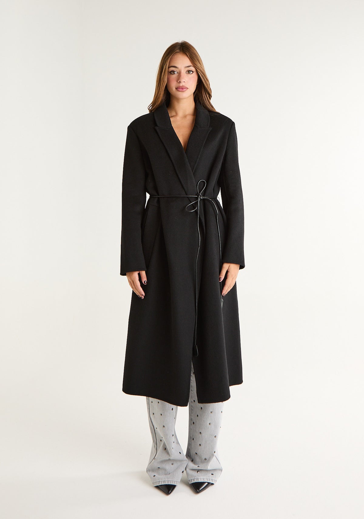 Cappotto lungo con coordino