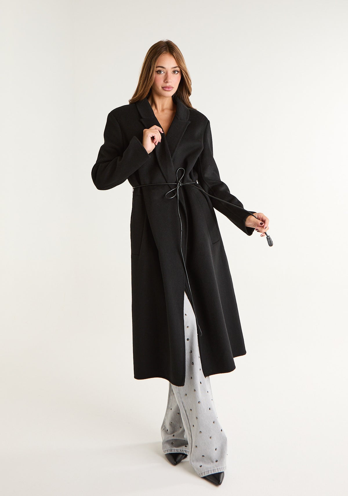 Cappotto lungo con coordino