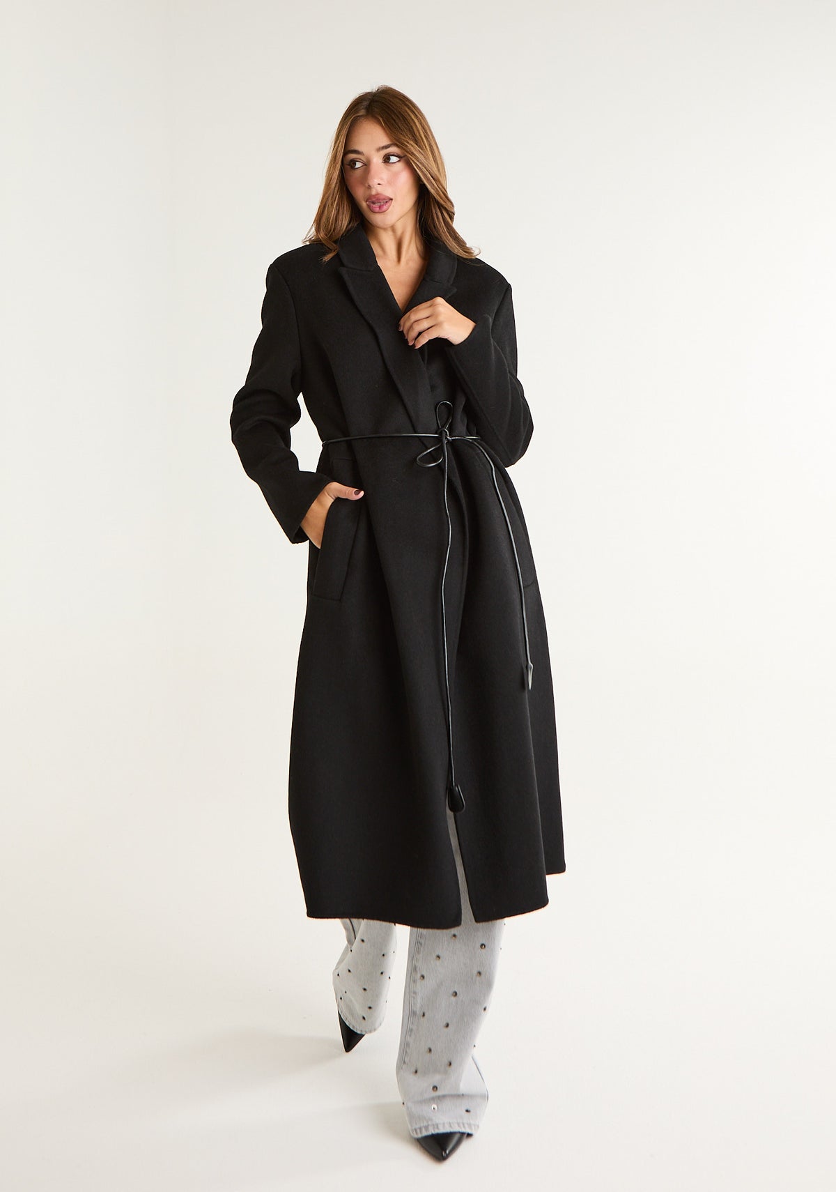 Cappotto lungo con coordino
