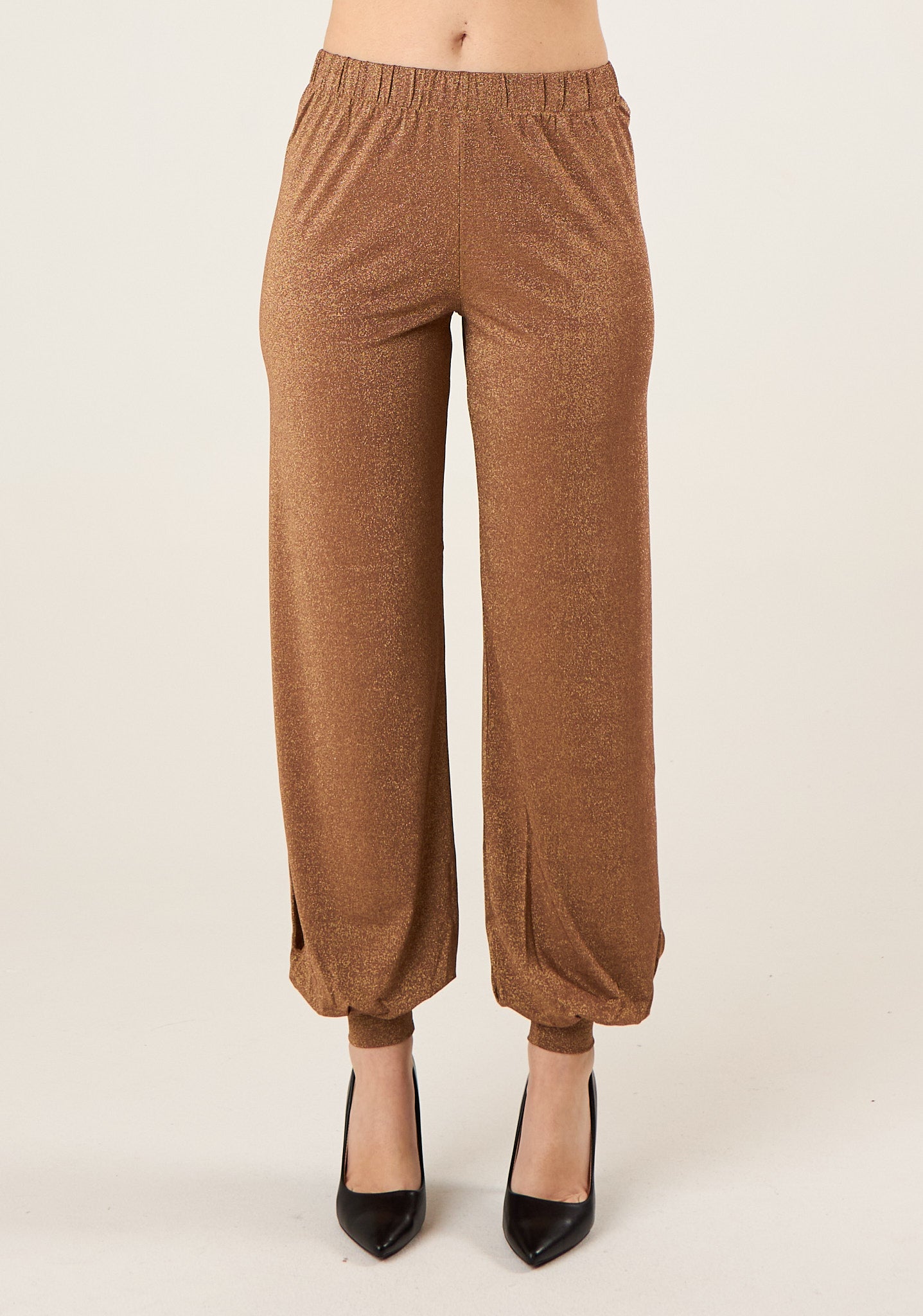 Pantalone harem lurex