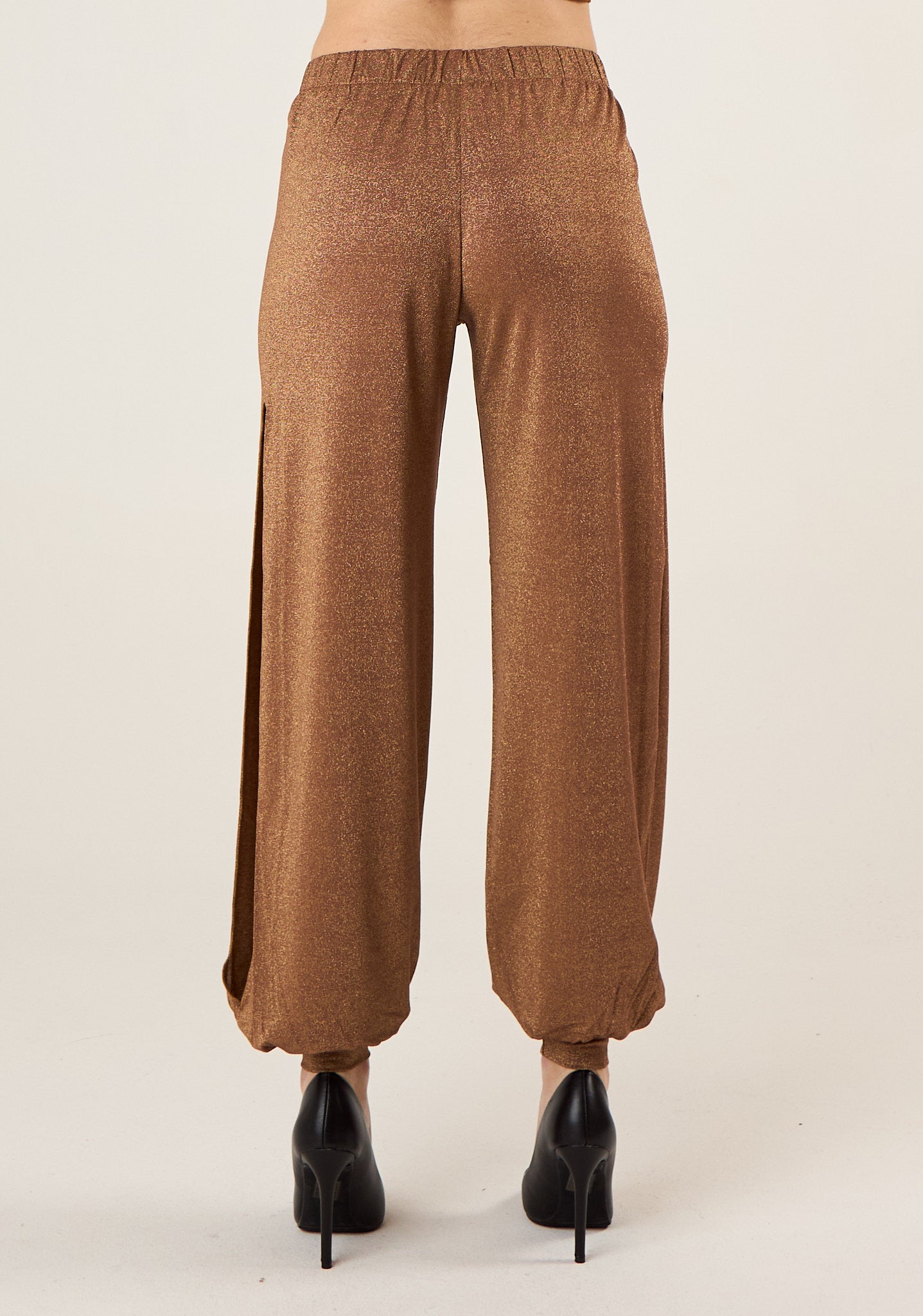 Pantalone harem lurex