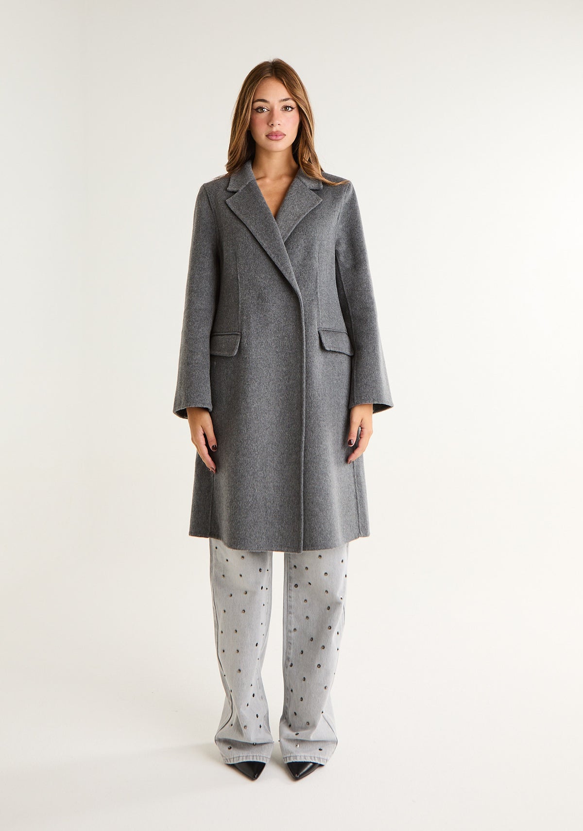 Cappotto midi in panno