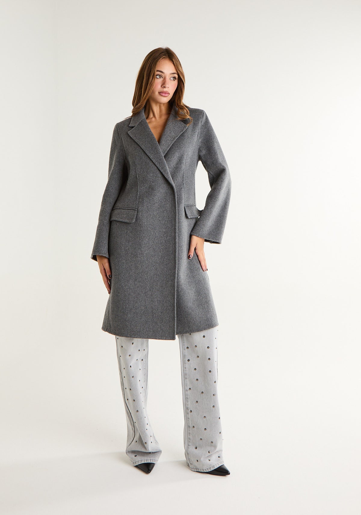 Cappotto midi in panno