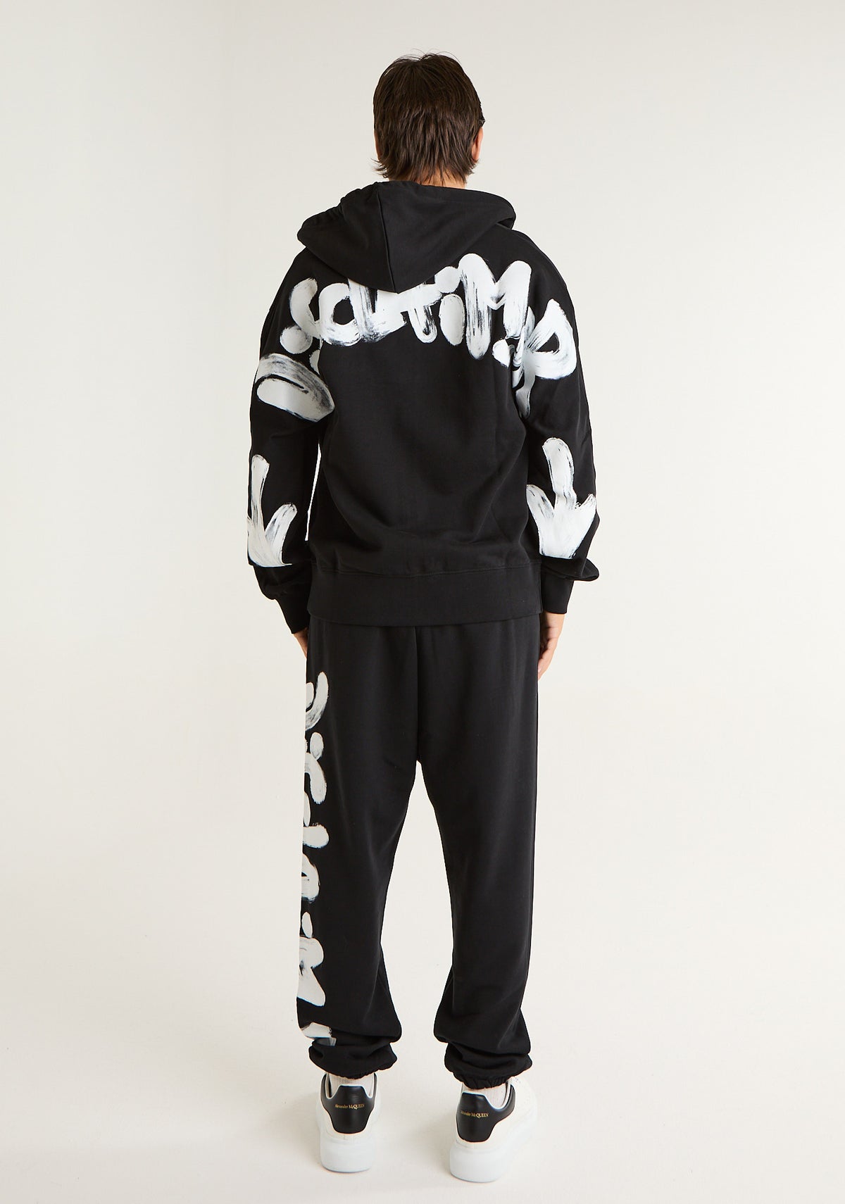 Felpa fullzip con ampia stampa posteriore