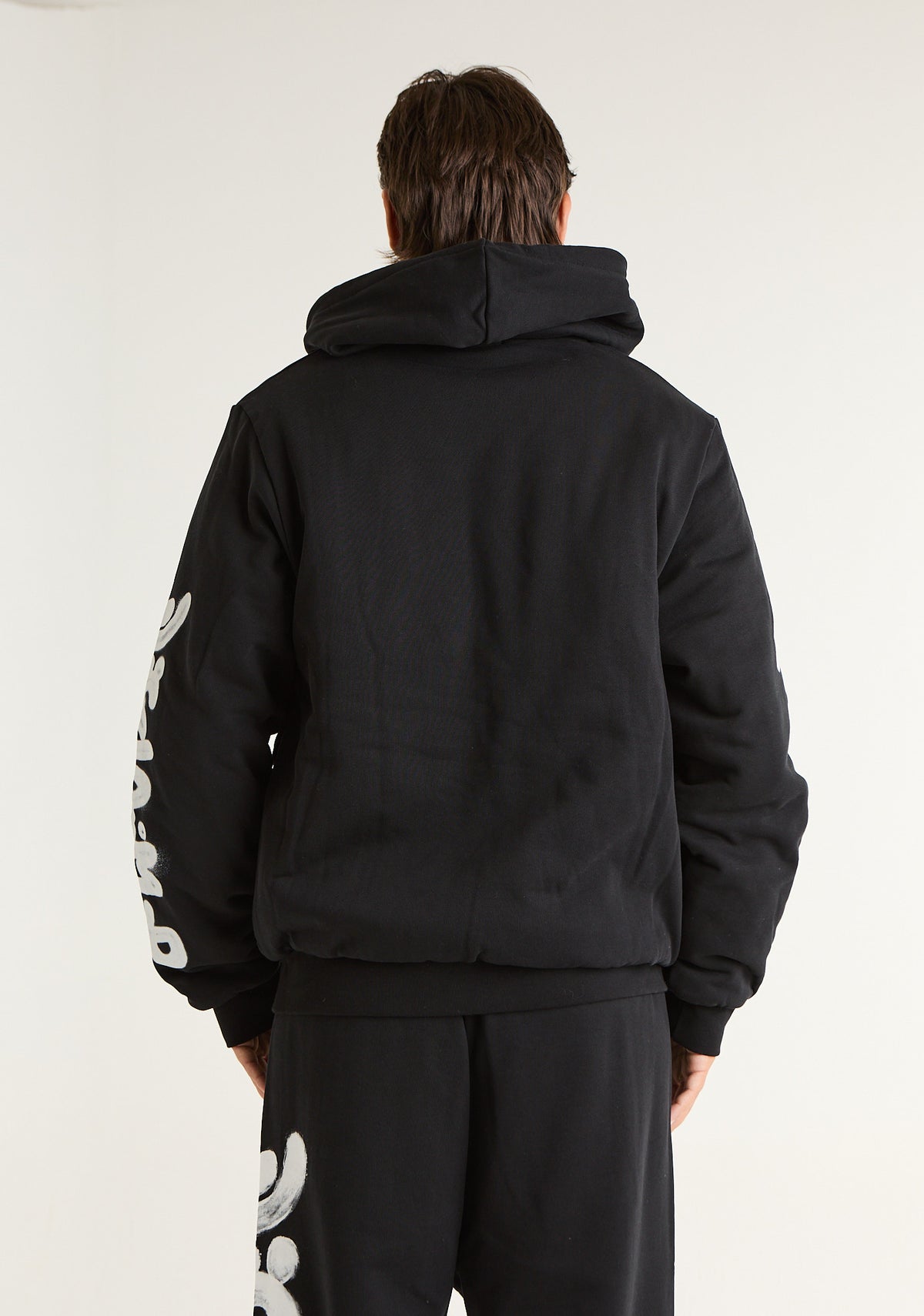 Felpa fullzip con stampa su maniche