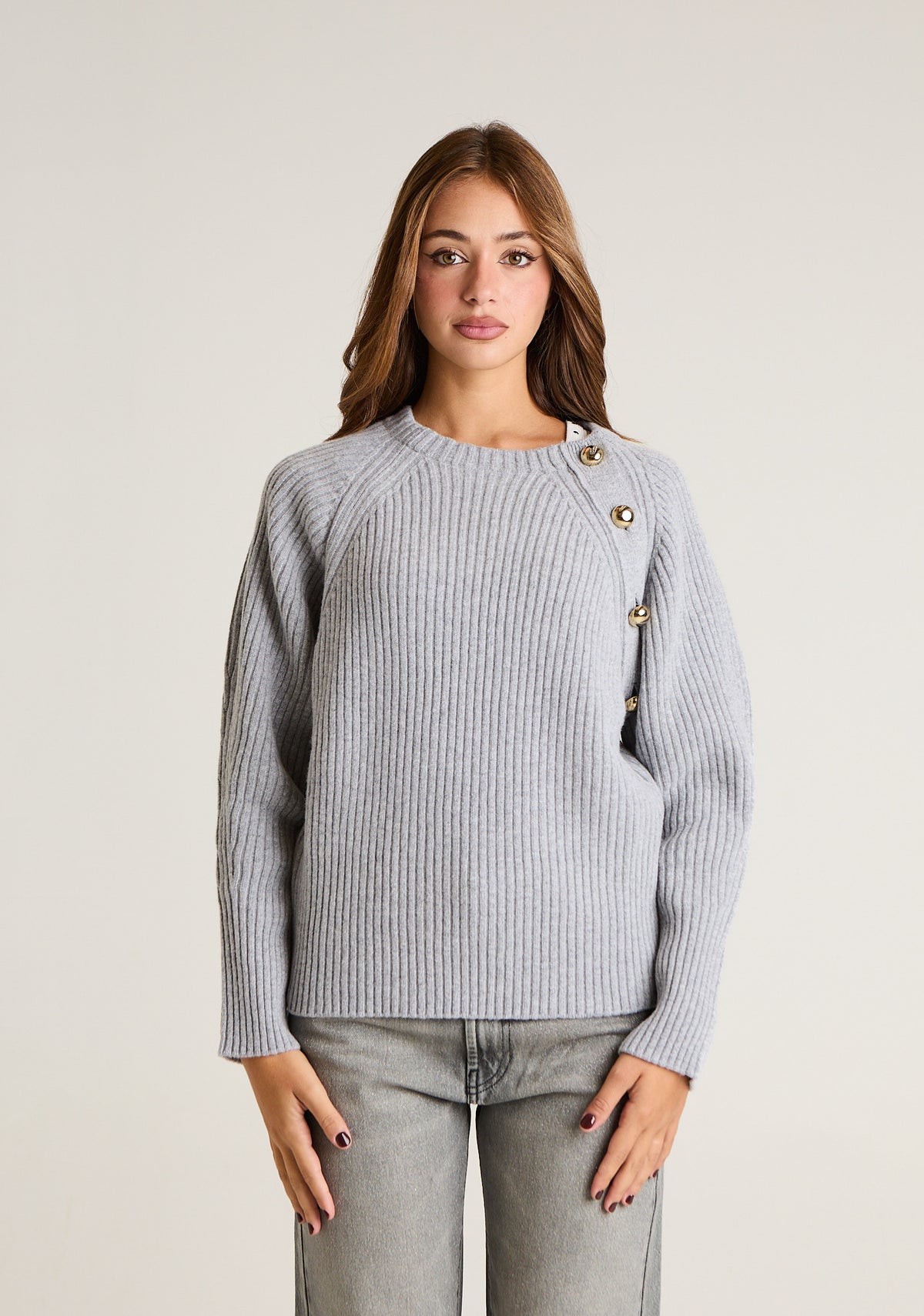 Maglione con dettaglio laterale
