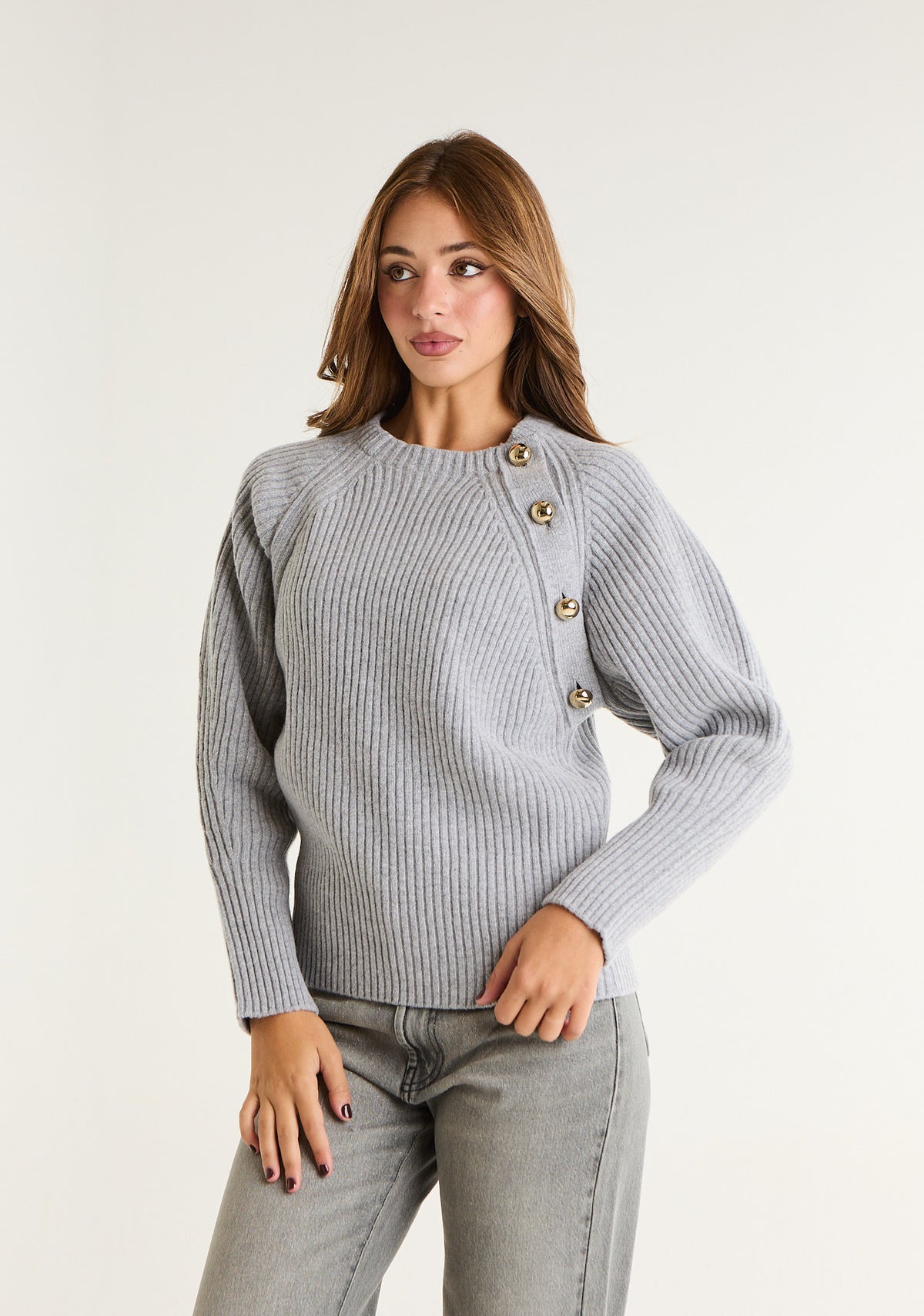 Maglione con dettaglio laterale