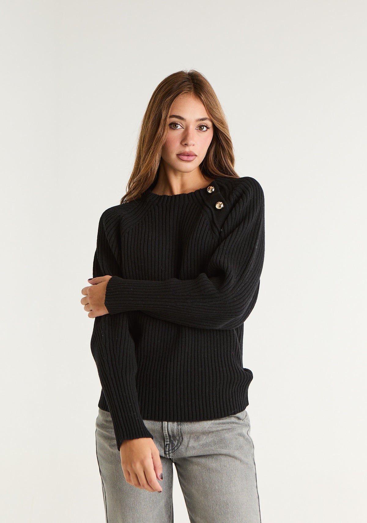 Maglione con dettaglio laterale