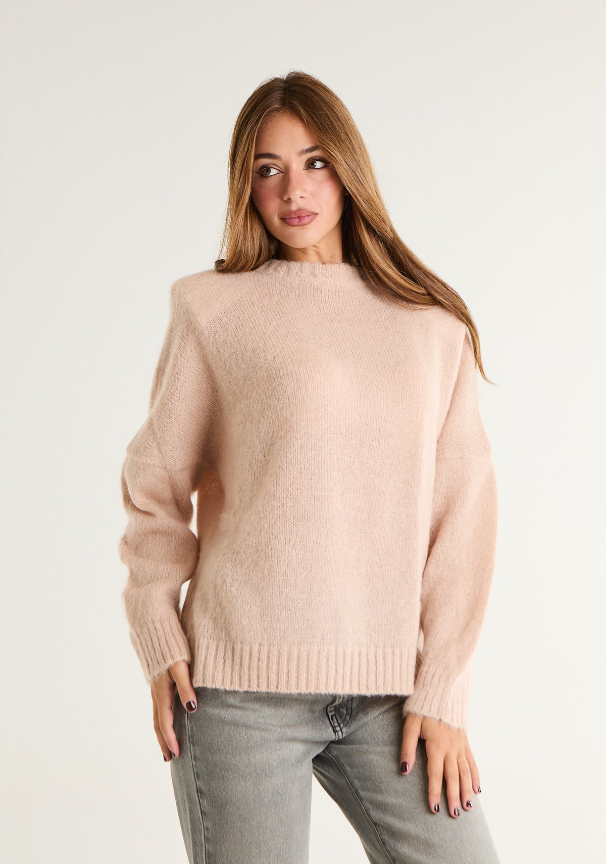 Maglia in misto angora