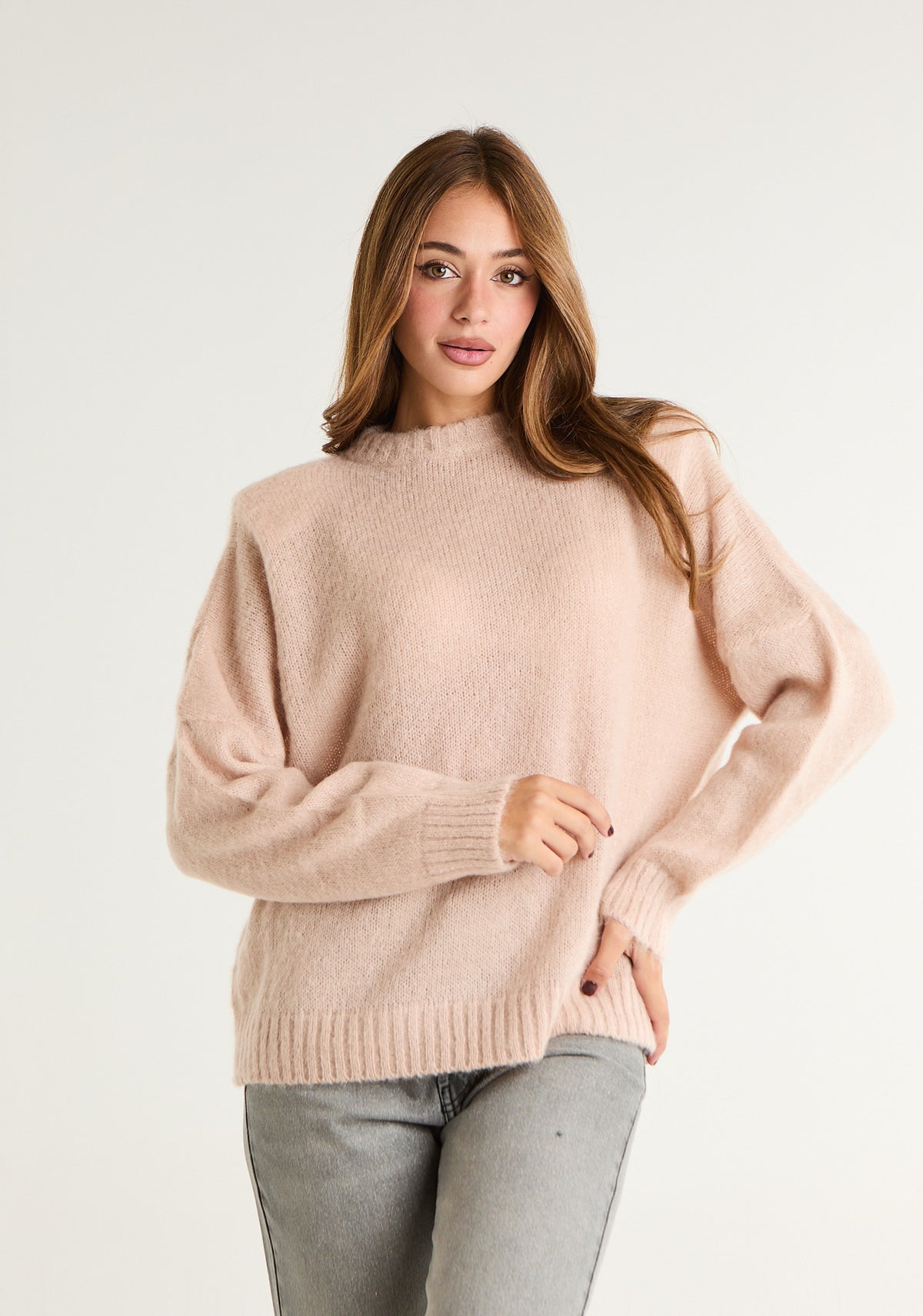 Maglia in misto angora