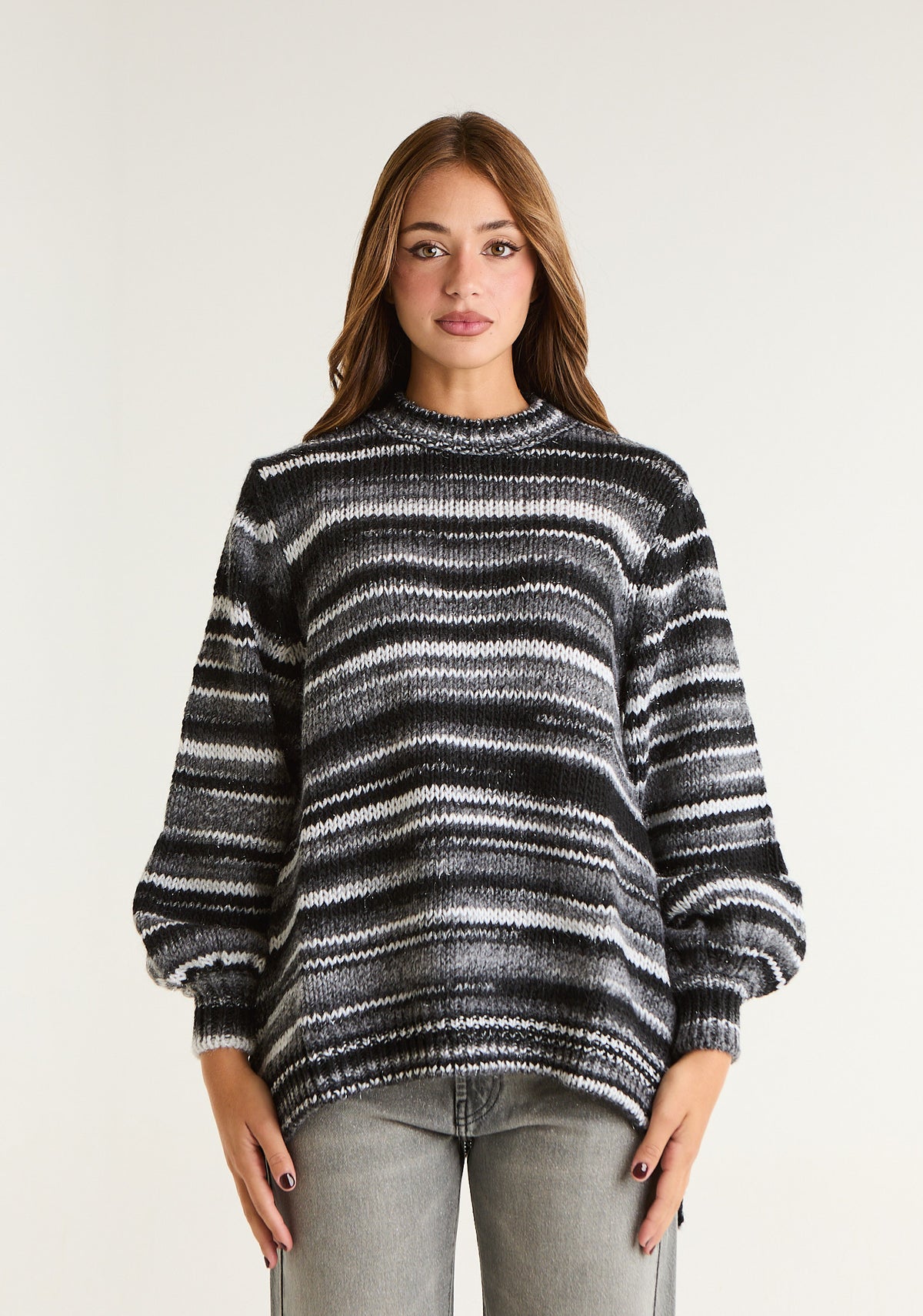 Maglione a righe