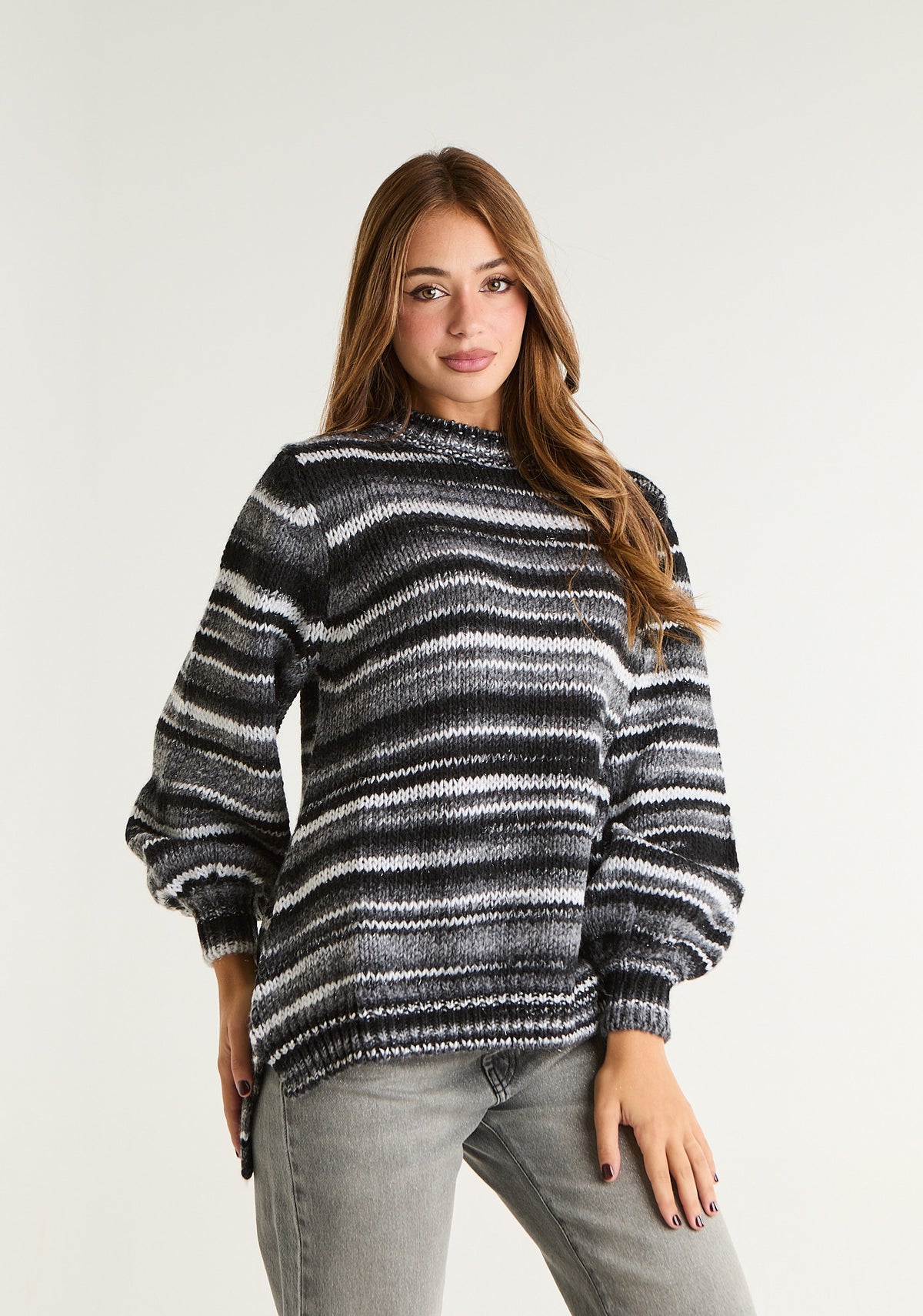Maglione a righe
