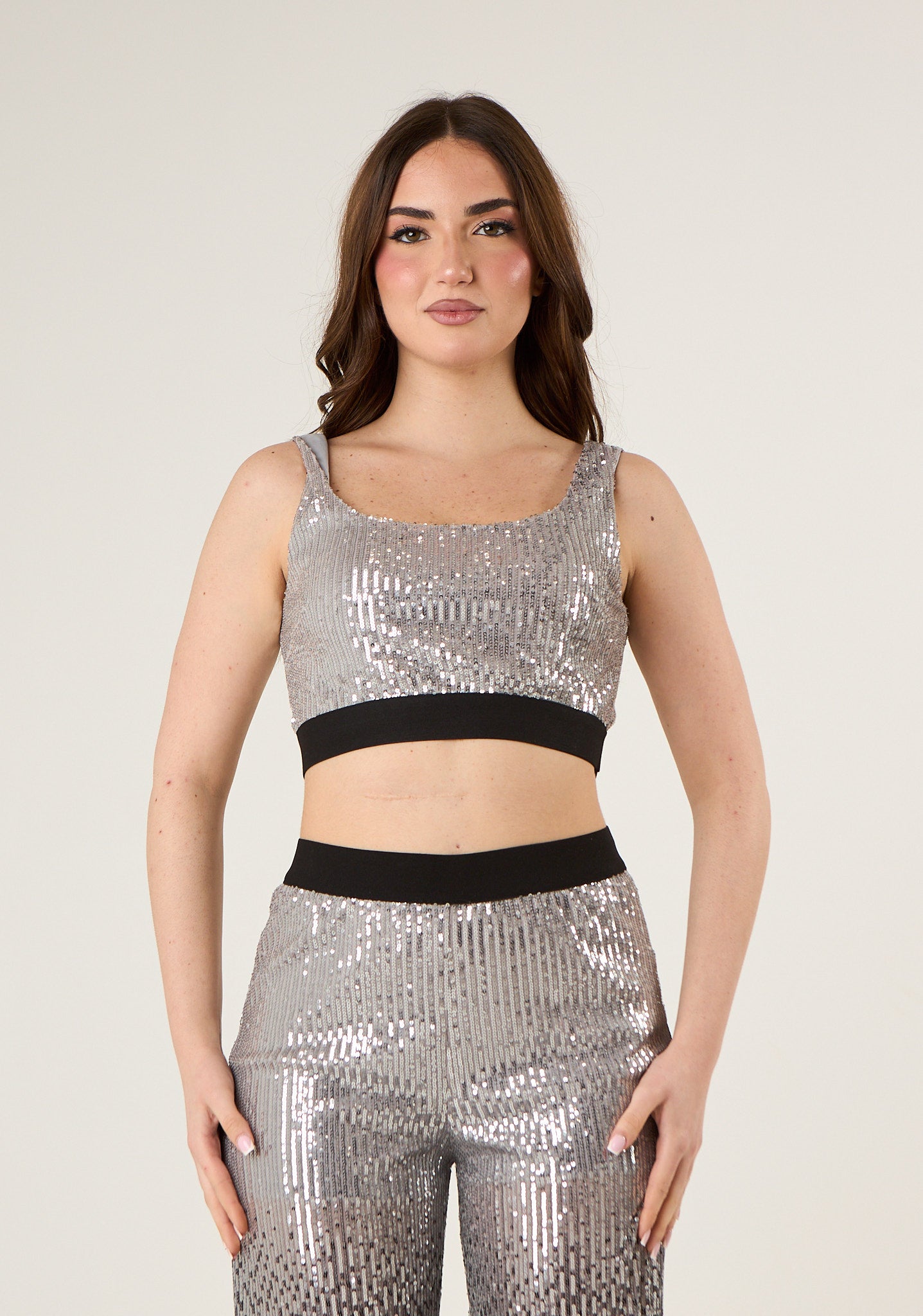 Top in paillettes