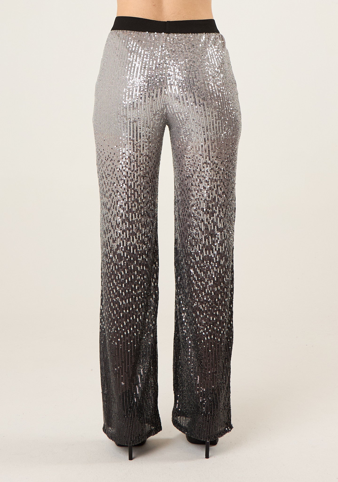 Pantalone palazzo in paillettes