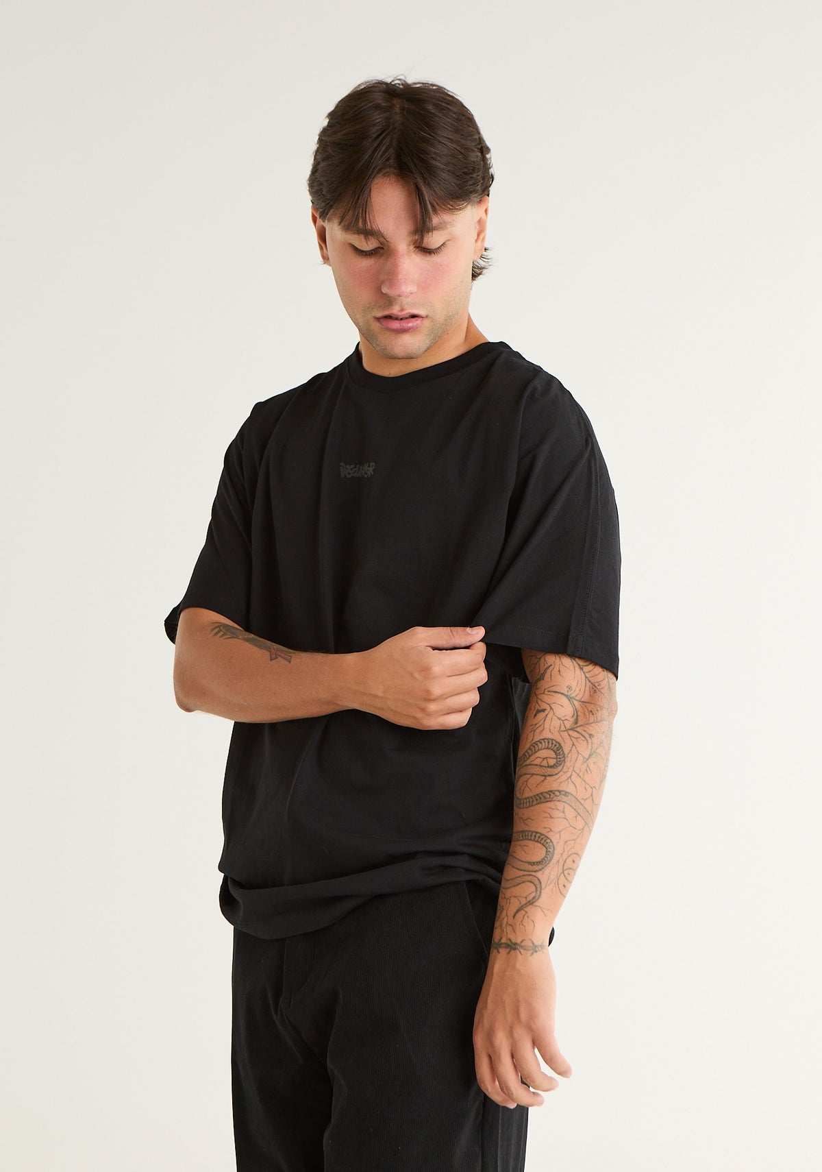 T-shirt con stampa frontale e posteriore