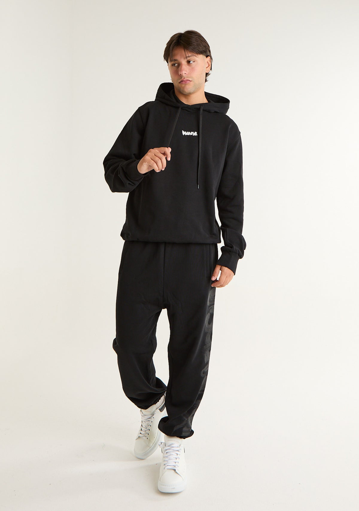 Pantalone tuta con stampa laterale