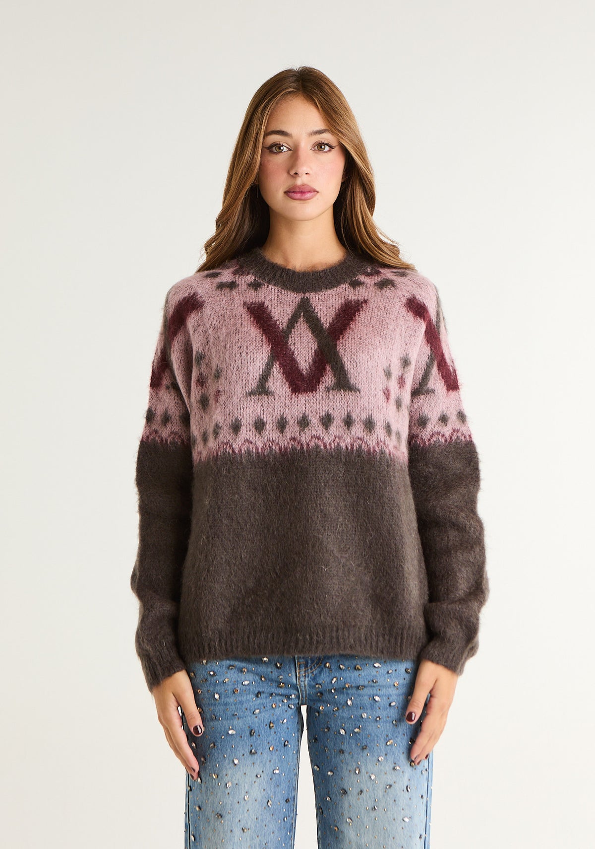 Maglione misto mohair