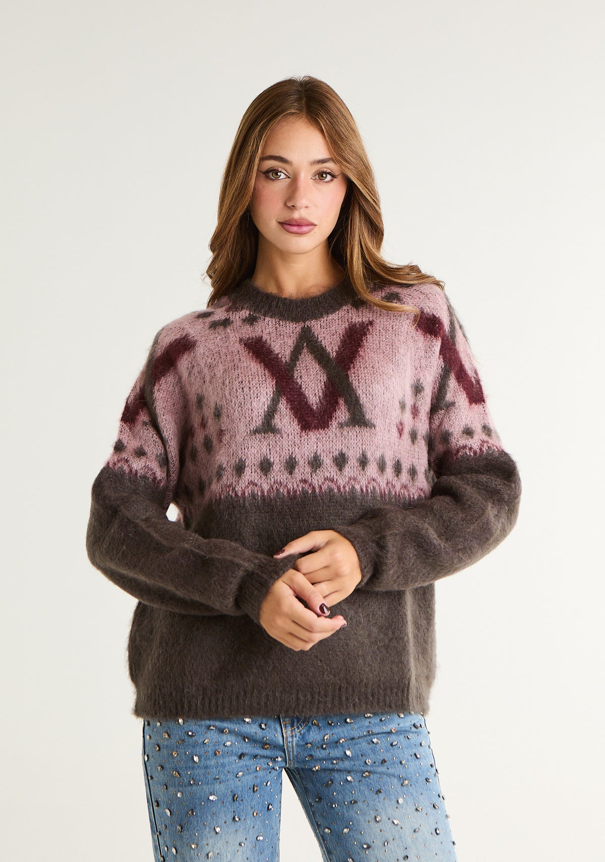 Maglione misto mohair