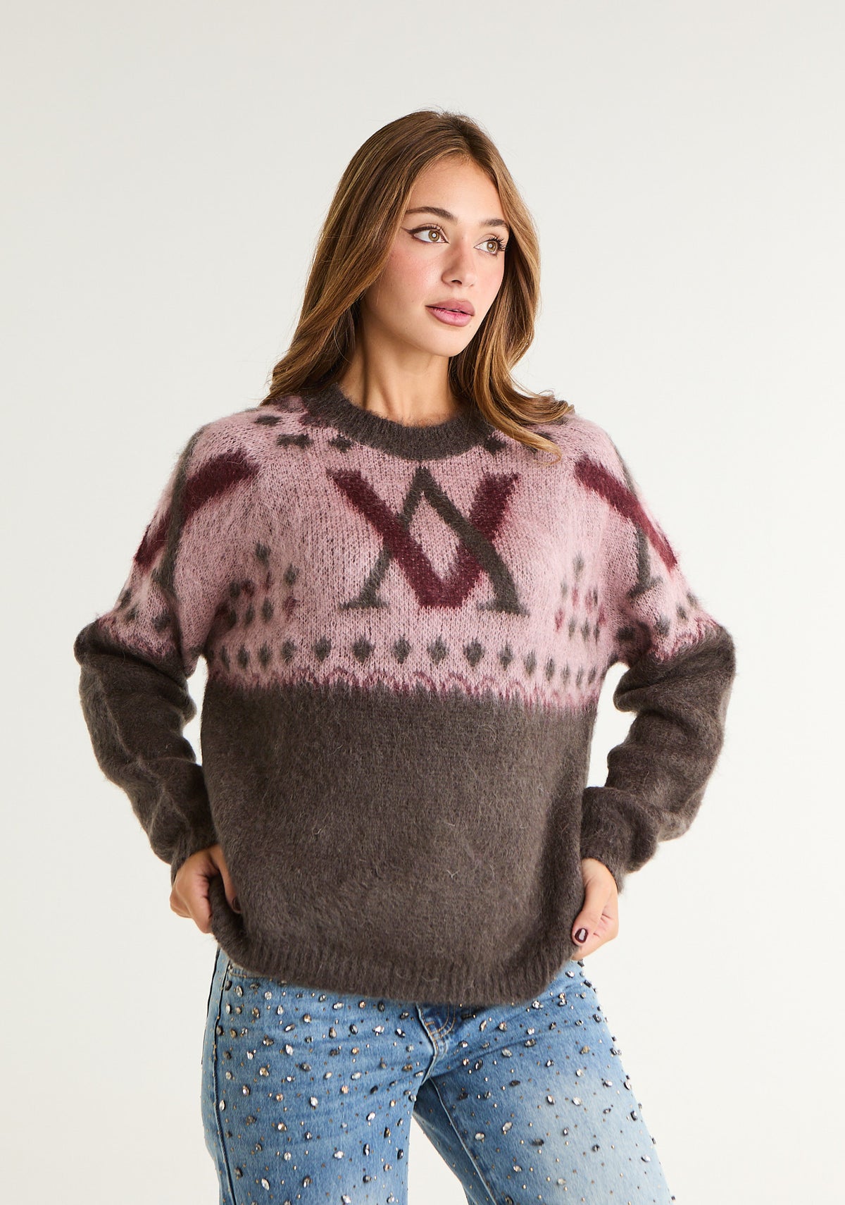 Maglione misto mohair